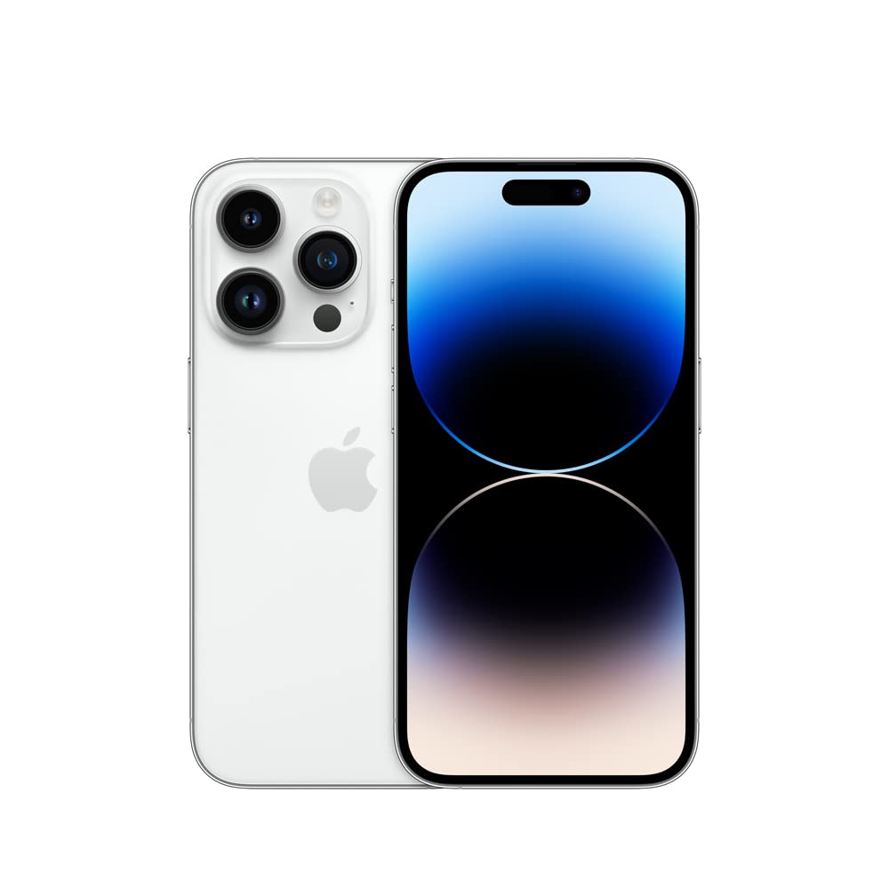 Apple iPhone 14 Pro 256GB Unlocked Smartphone - Silver (Renewed Premium) | Premium Refurbished iPhone for Work, Travel & Daily Use | Fast Performance & Stunning Display