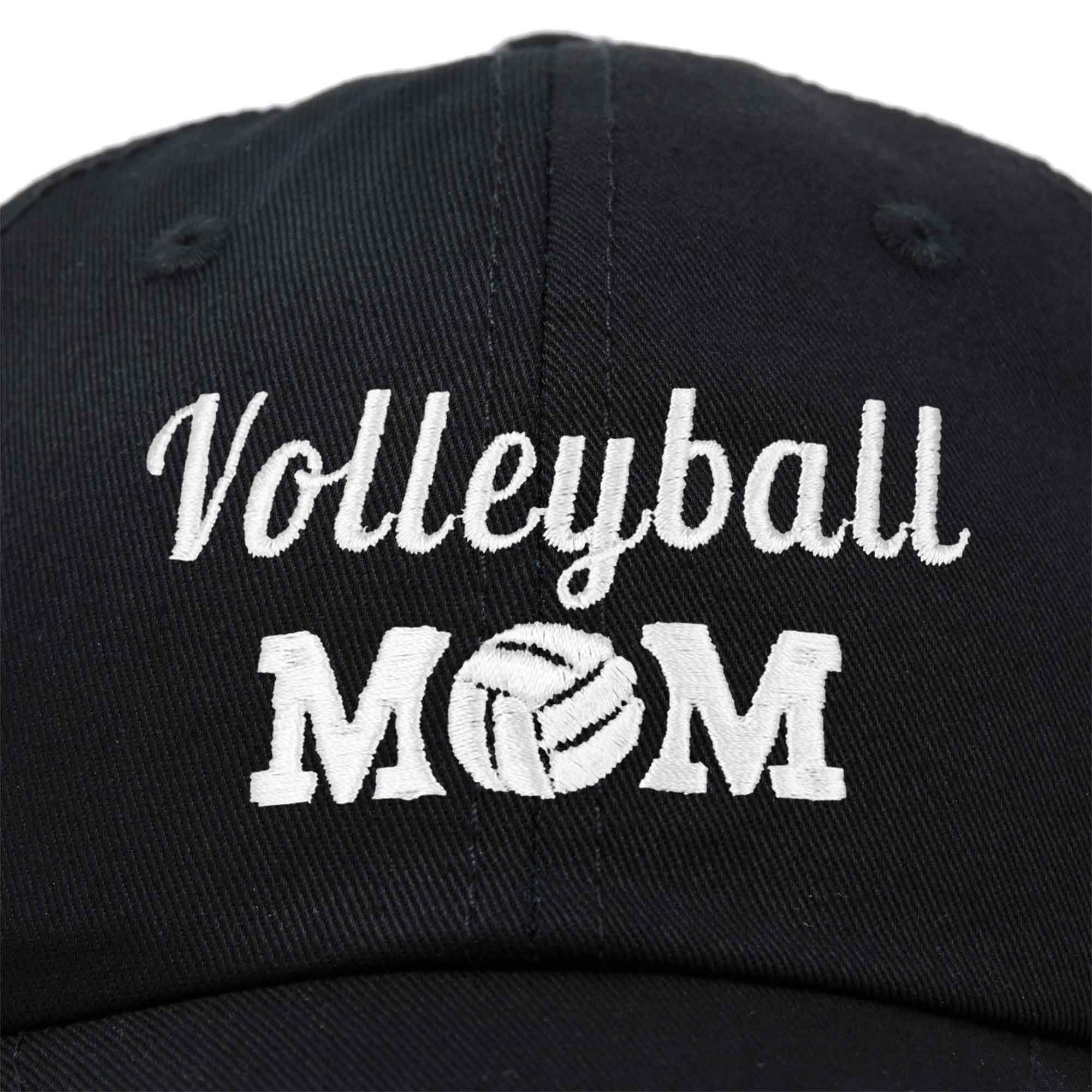 DALIX Volleyball Mom Hat - Premium Cotton Baseball Cap for Women - Comfortable & Stylish Sports Hat for Moms, Players & Fans - Perfect for Games, Practice & Outdoor Activities