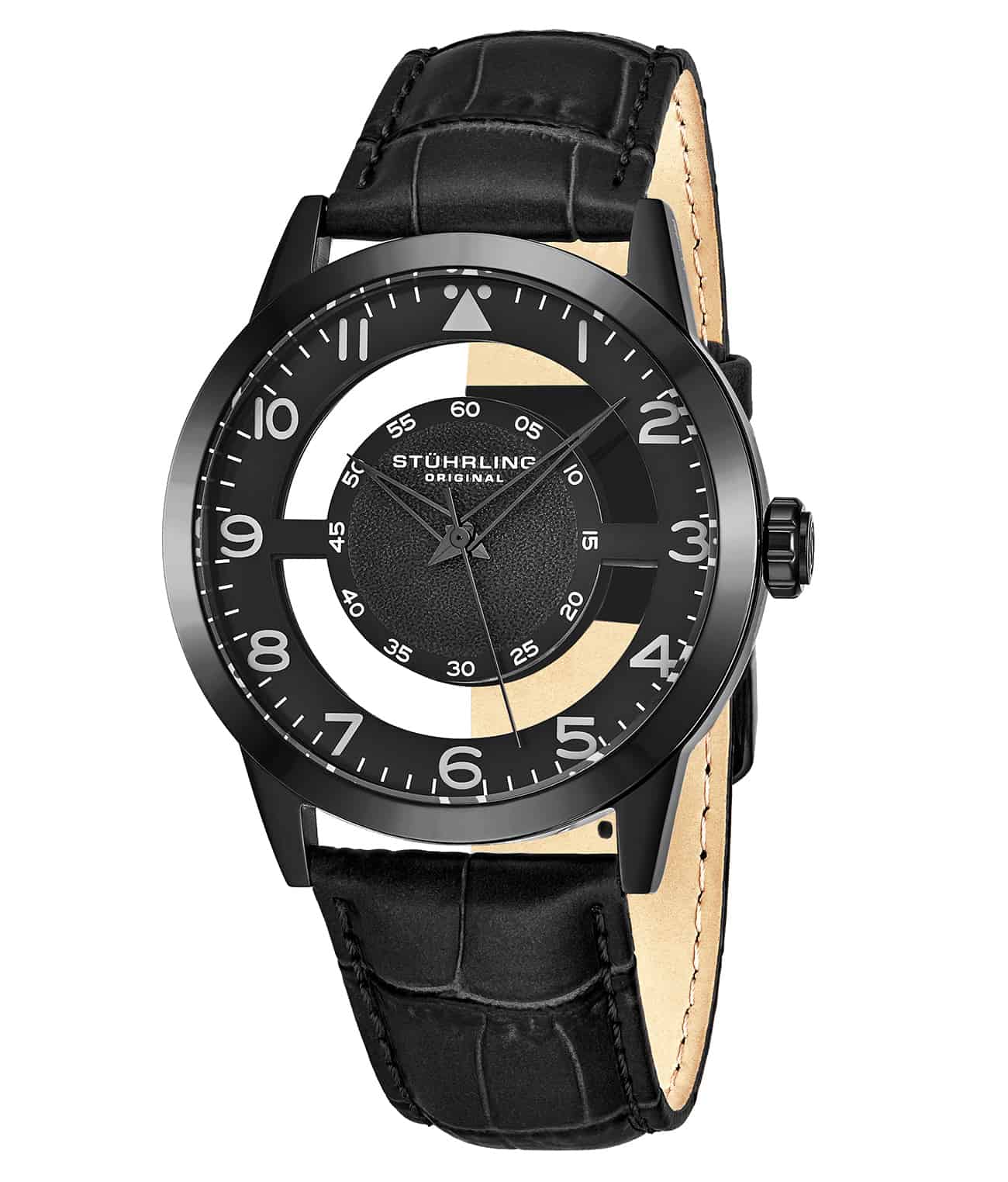 Men's Aviator 650 Quartz Watch - 42mm Stainless Steel Case, Water Resistant, Date Display - Perfect for Business, Casual Wear & Travel Accessories