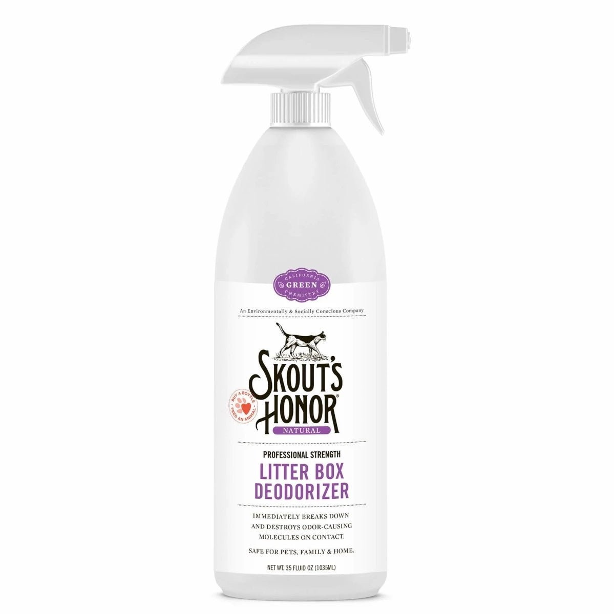 Skout's Honor Cat Litter Box Deodorizer - Eliminates Odors for Fresh Smelling Home - Perfect for Multi-Cat Households & Small Spaces