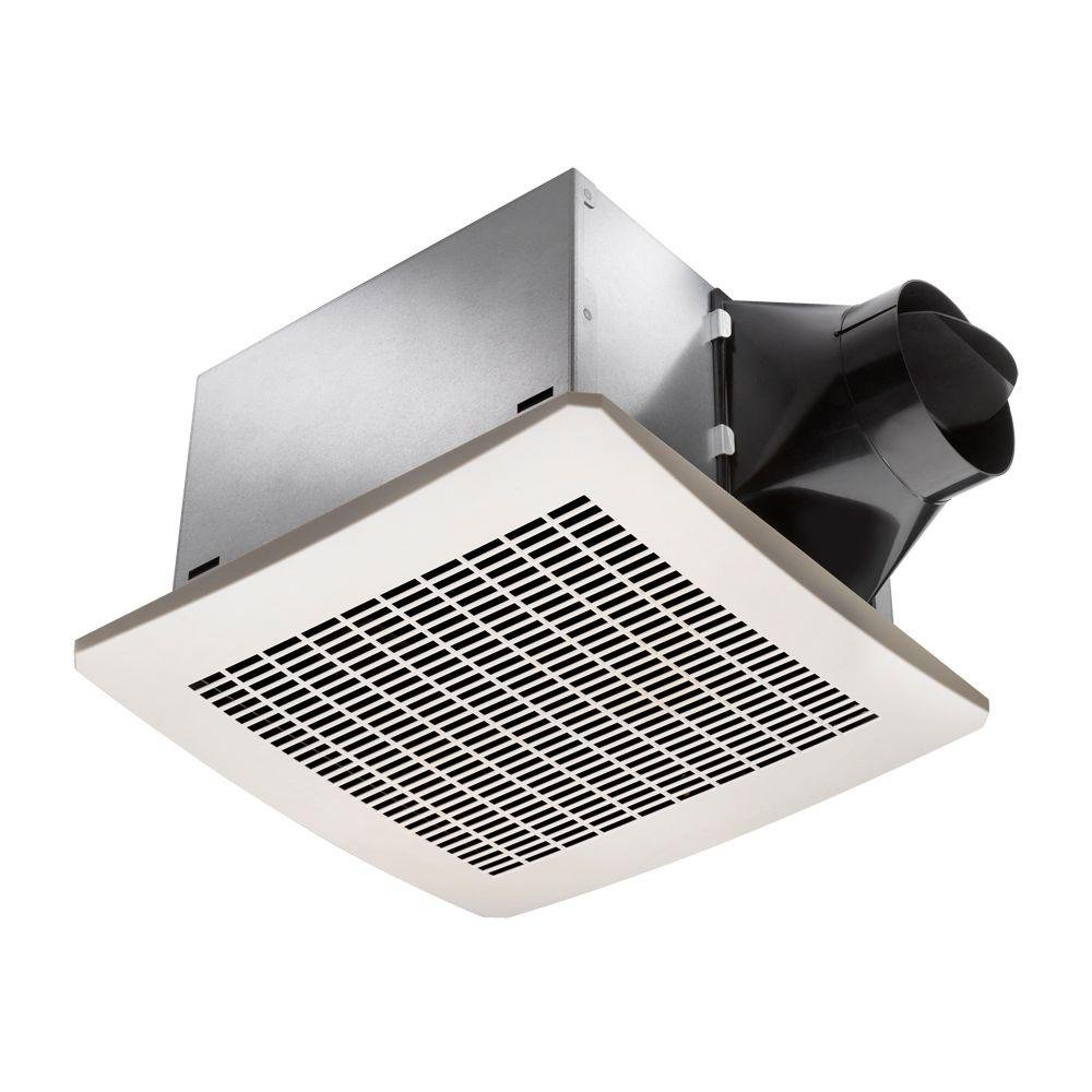 Delta VFB25AEH BreezSignature 130 CFM Humidity Sensor Bathroom Exhaust Fan - White | Quiet Ventilation for Bathrooms, Kitchens & Laundry Rooms