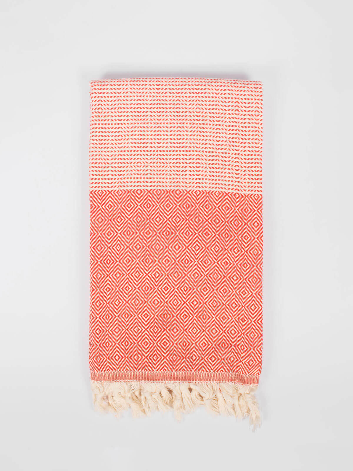 Premium Nordic Dot Hammam Towel - Soft & Absorbent Turkish Bath Towel in Orange - Perfect for Spa, Beach & Yoga Accessories