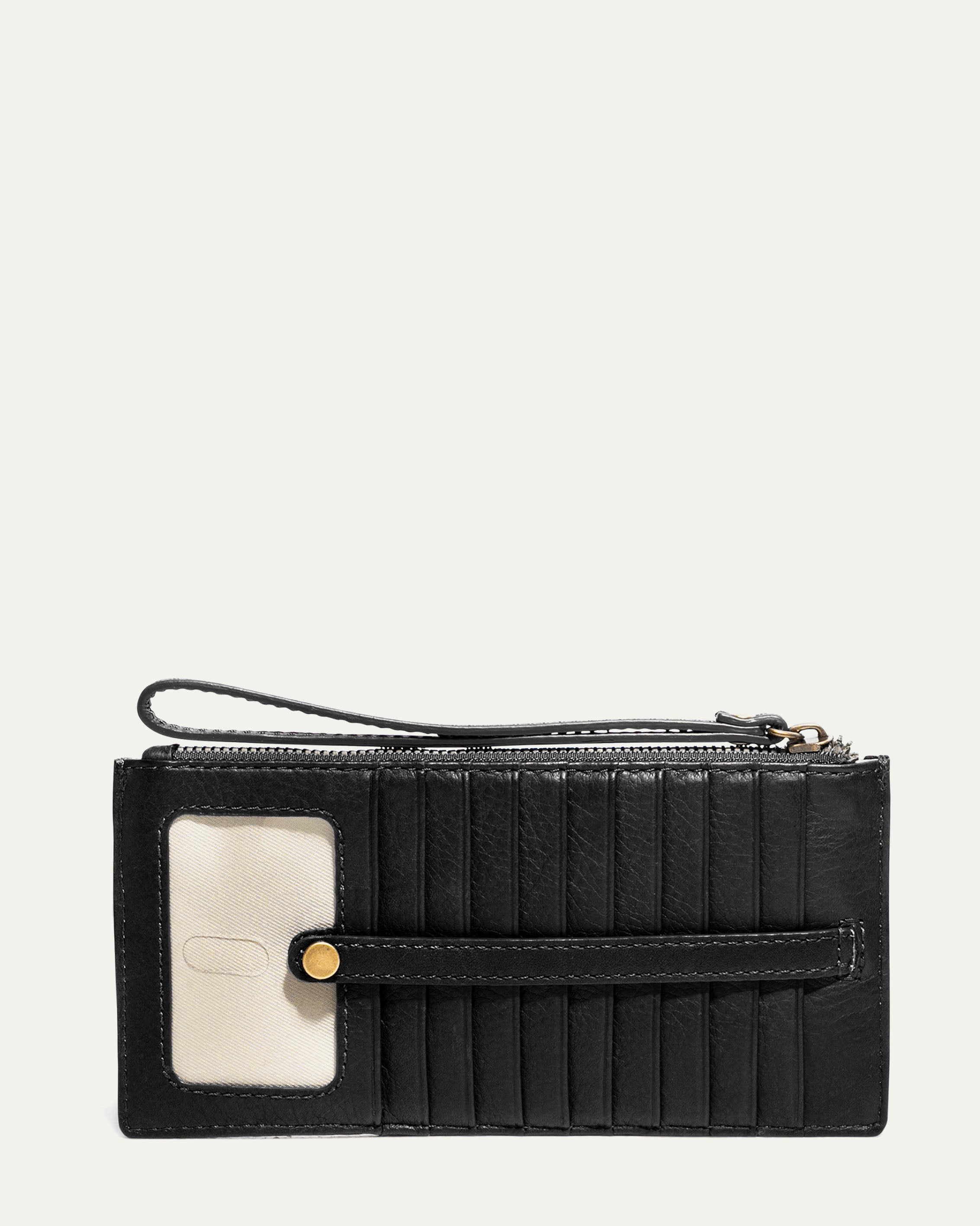 Bristow CC Zip Wallet Wristlet with RFID Blocking - Slim RFID Protected Wristlet Wallet for Credit Cards & Cash - Perfect for Travel, Shopping & Everyday Use