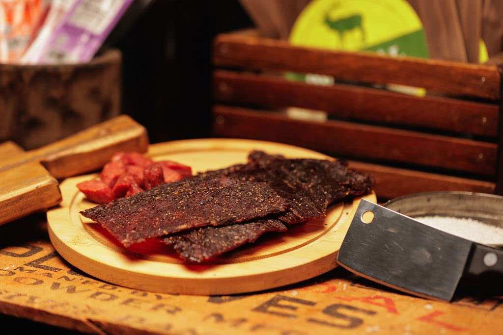 Premium Exotic Jerky Gift Set - 3 Bags & 4 Sticks of Gourmet Venison, Buffalo & Elk Jerky | Perfect for Camping, Hiking & Outdoor Adventures