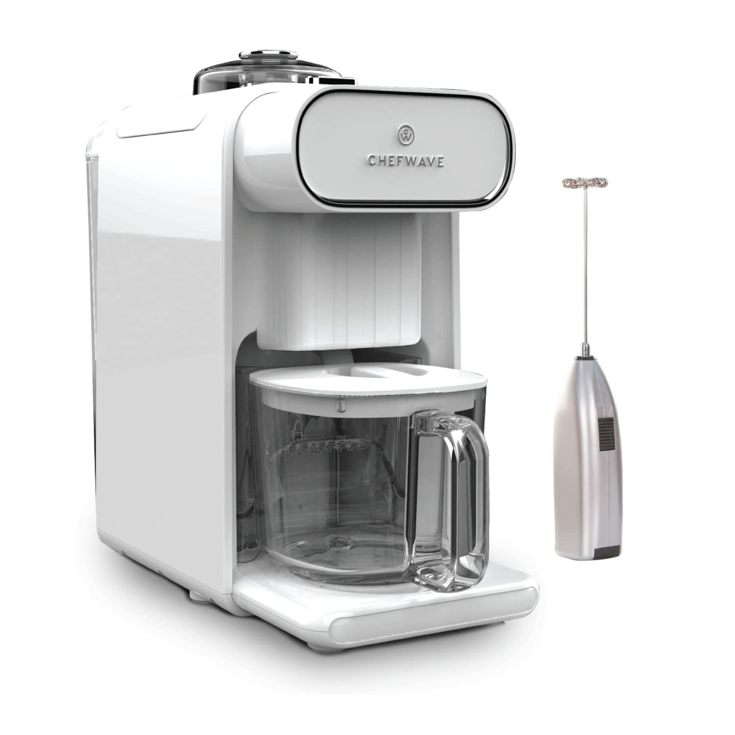 ChefWave Vegan Milk Maker Machine - 6 Plant-Based Auto Programs, No Soaking, Auto-Clean, Delay Start | Includes Recipe Book & Handheld Milk Frother | Perfect for Almond, Soy, Oat Milk at Home | Dairy-Free, Vegan Kitchen Appliance