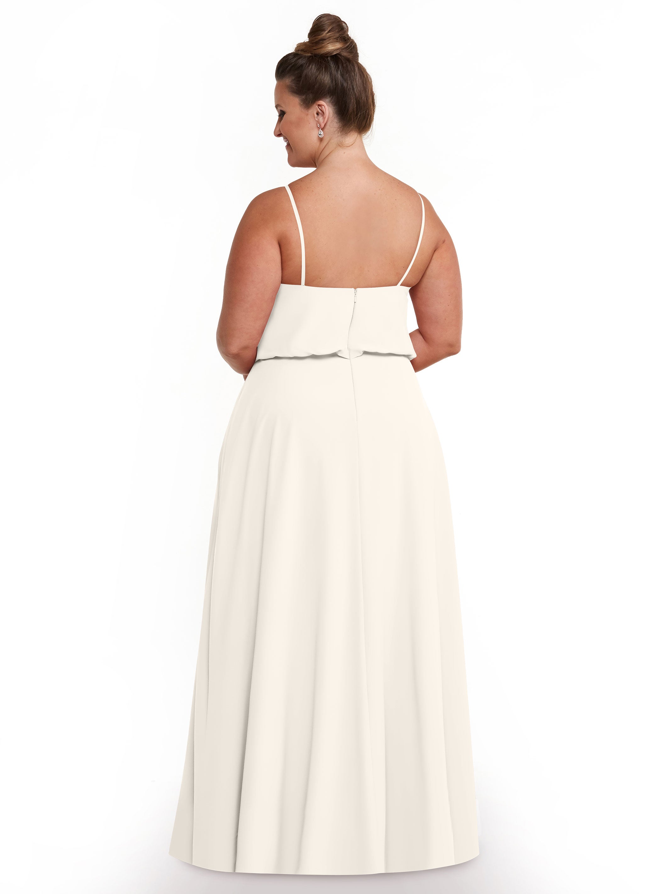 Elegant 83040 A-Line Bridesmaid Dress with Flowy Stretch Chiffon Skirt - Perfect for Weddings, Formal Events & Special Occasions