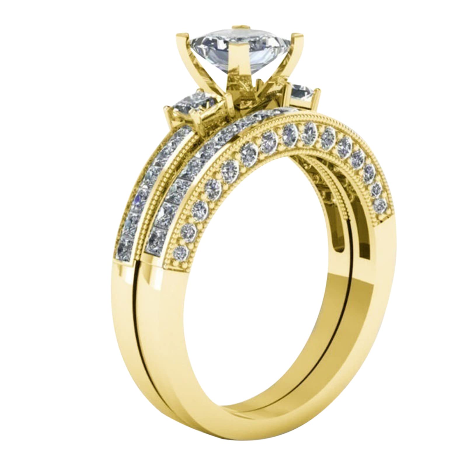 Elegant Women's Fashion Square Zircon Diamond Ring - Valentine's Day, Birthday, Engagement Jewelry Gift for Her | Perfect for Proposals, Anniversaries, and Special Occasions
