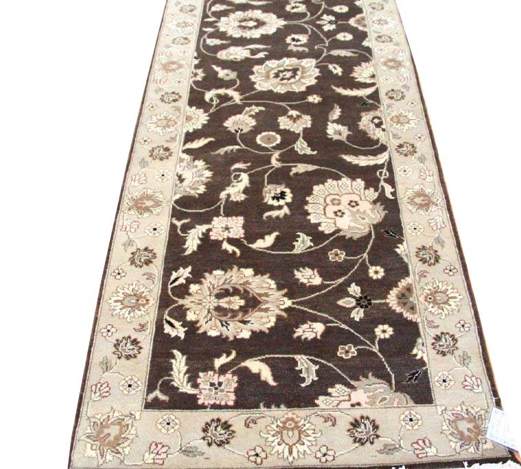 Handwoven Traditional Agra Rug - Authentic Indian Jute Floor Mat, J16429 | Perfect for Living Room, Bedroom, or Home Decor