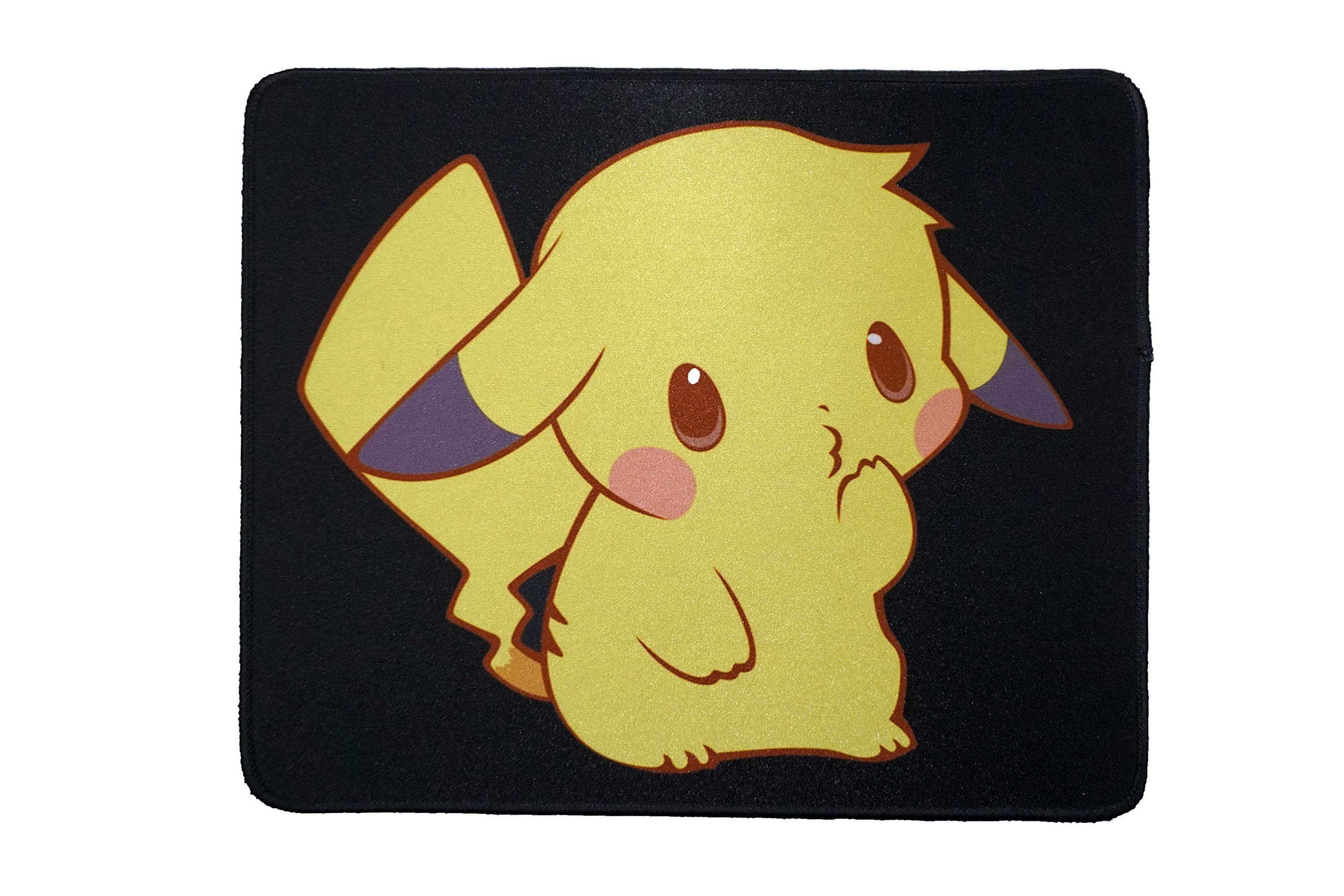 Anime Pikachu Mouse Pad - Non-Slip Rubber Base, HD Print 12x10 Inch Gaming & Office Desk Mat - Perfect for PC, Laptop & Computer Workstations