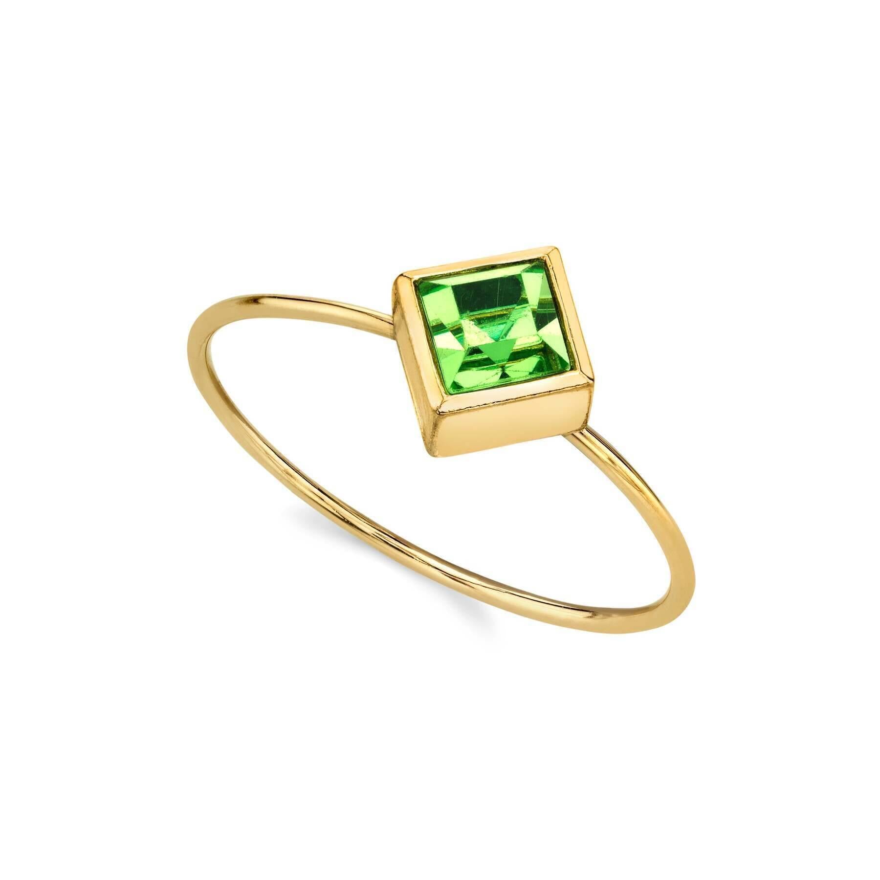 1928 Jewelry Diamond Shaped Crystal Ring for Women - Size 7 Dainty Elegant Wedding, Engagement, Party & Everyday Wear