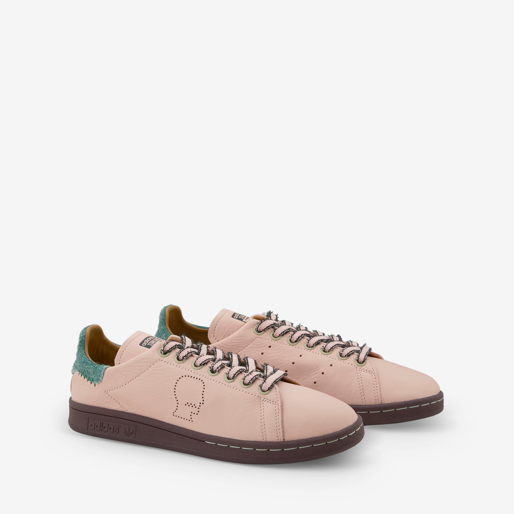 Brain Dead x Stan Smith Vapour Pink & Core Black & Mesa Sneakers - Limited Edition Collab Shoes for Streetwear & Skateboarding Fashion