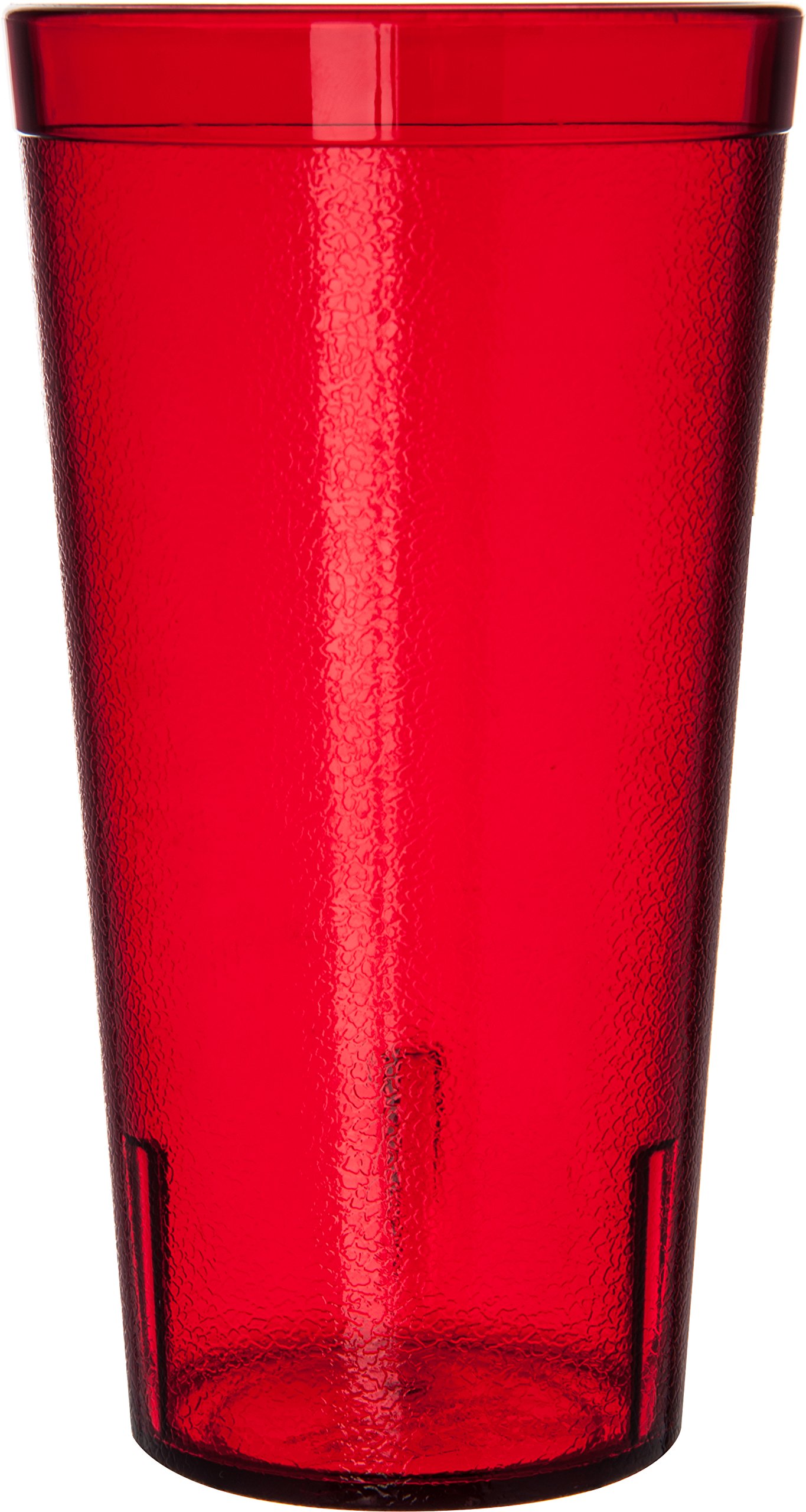CFS 52208110 20 oz Stackable Shatter-Resistant Plastic Tumbler Cups - Ruby Red (6-Pack) for Parties, Picnics & Outdoor Events