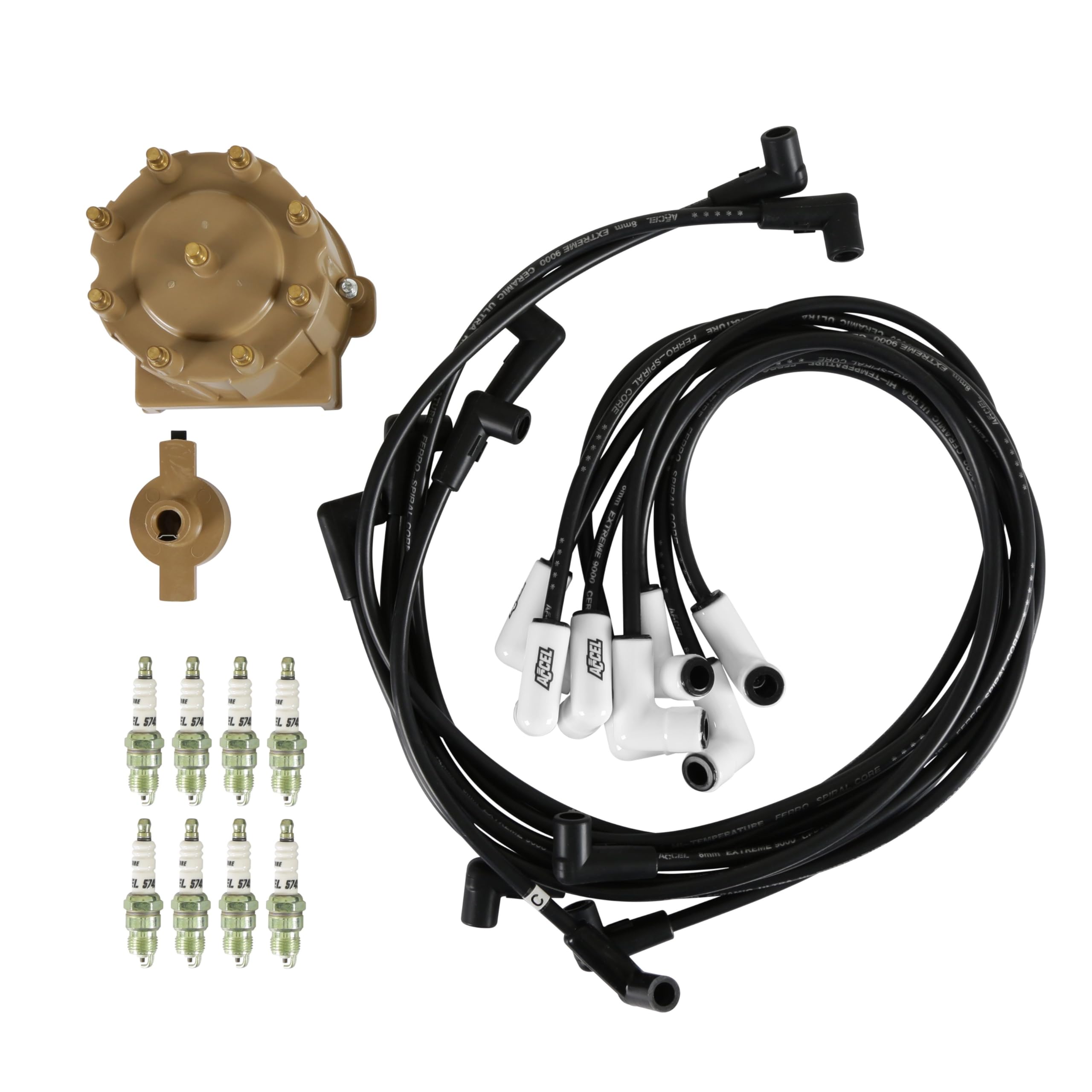 ACCEL TST4 Truck Super Tune-Up Kit - Complete Engine Maintenance Set for Chevy, Ford & Dodge Trucks - Improve Performance & Fuel Efficiency for Off-Roading, Towing & Daily Commuting