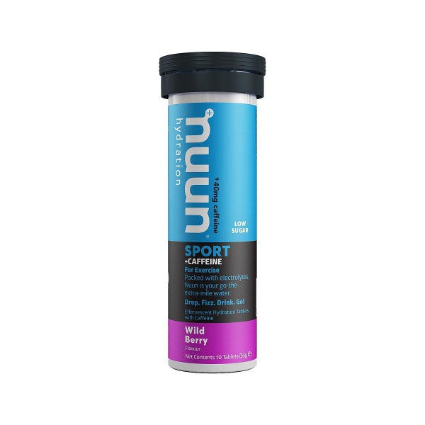 Nuun Sport Hydration Tablets with Caffeine - Electrolyte Drink Mix for Running, Cycling & Workouts - Rapid Hydration & Energy Boost