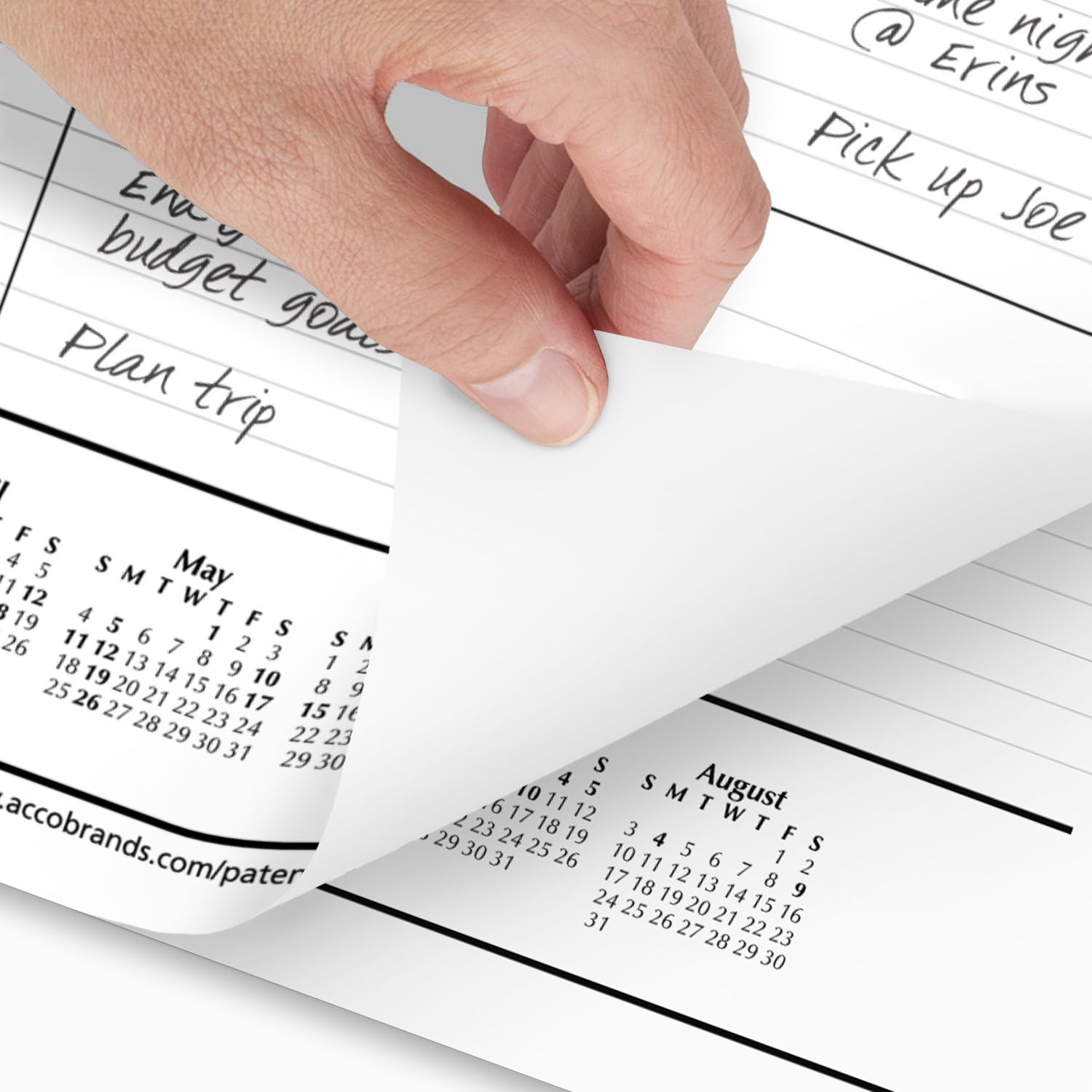 AT-A-GLANCE 2024-2025 Academic Desk Calendar - Monthly Planner with Ruled Daily Blocks (21.75