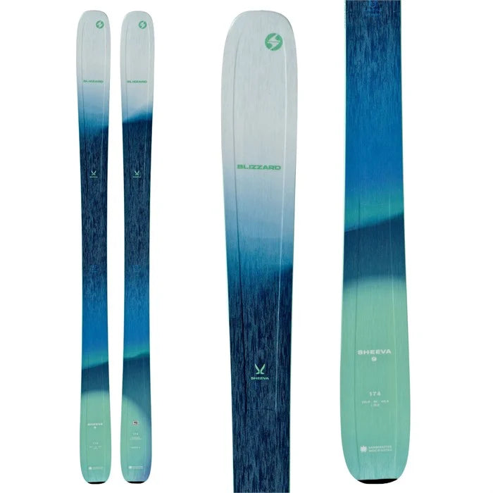 Blizzard Sheeva 9 Women's Skis 2025 - All-Mountain Powder Skis for Women | Perfect for Freeride & Backcountry Skiing Adventures