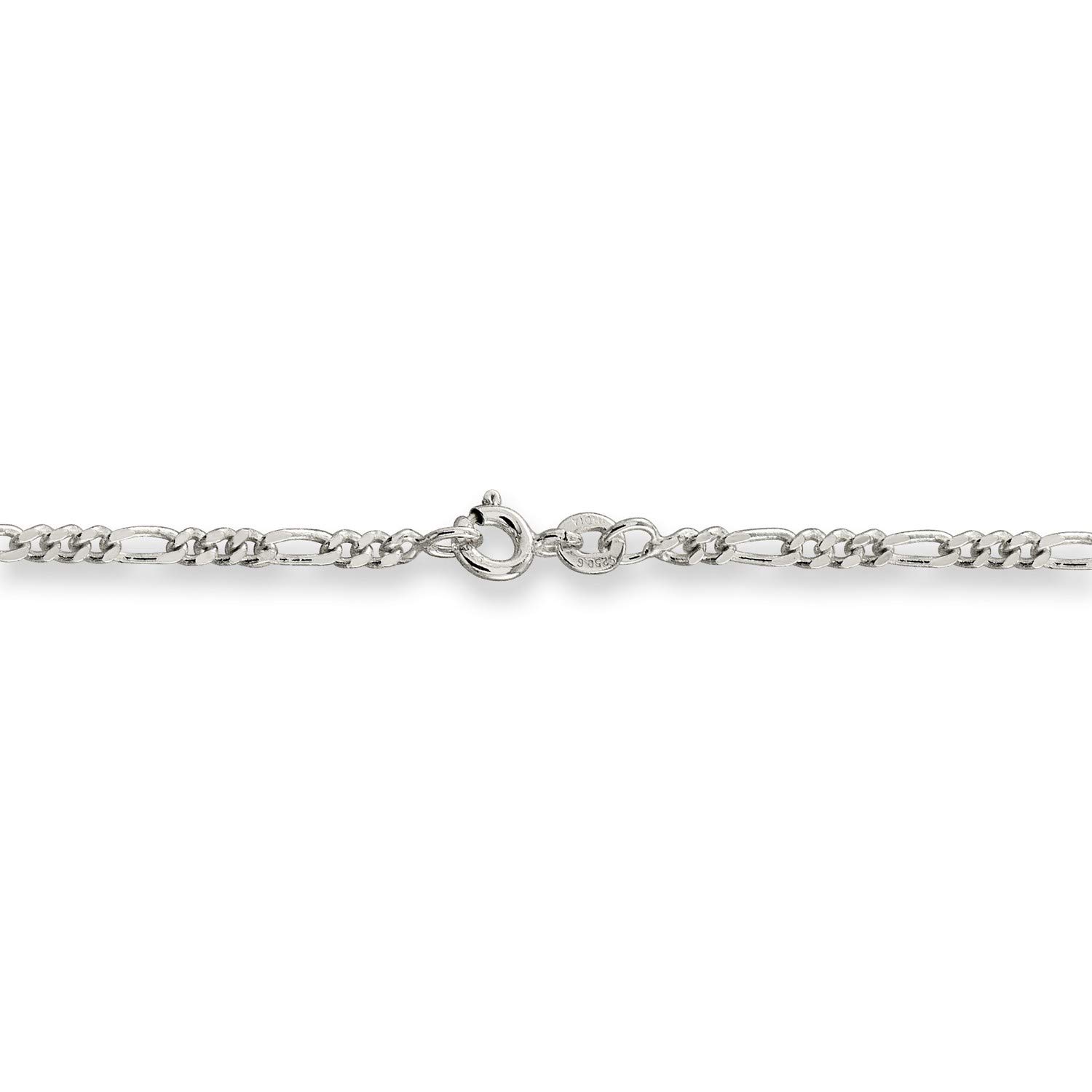.925 Sterling Silver Figaro Chain Necklace, Bracelet or Anklet - Durable Jewelry for Men & Women - Perfect for Gifts, Everyday Wear & Special Occasions