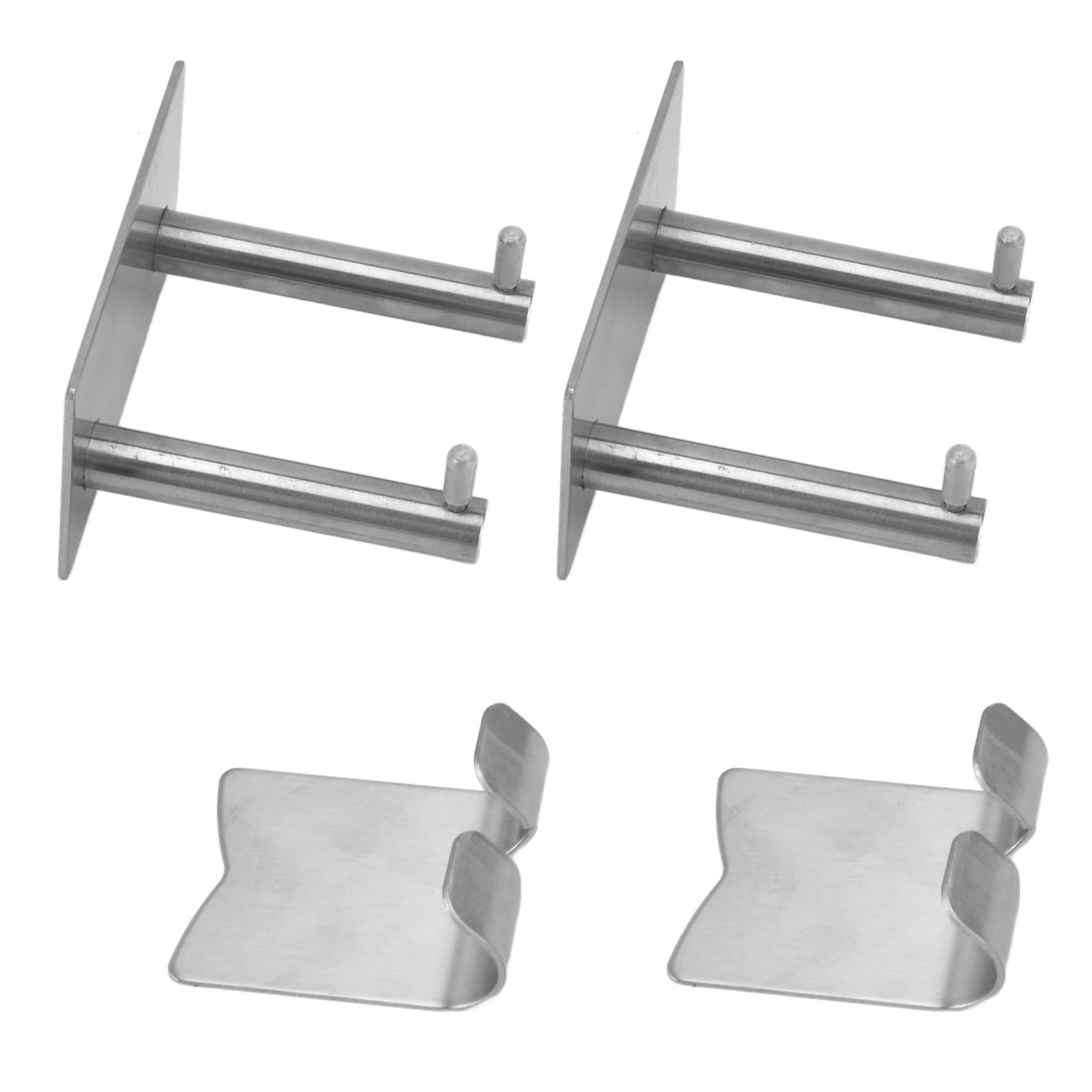 Shanrya Rustproof Towel Hook Set - Easy to Install & Remove, Simple Design Key Holder for Bathroom, Kitchen, Cloakroom - Perfect for Hanging Towels, Robes, Keys & Small Items in Your Home