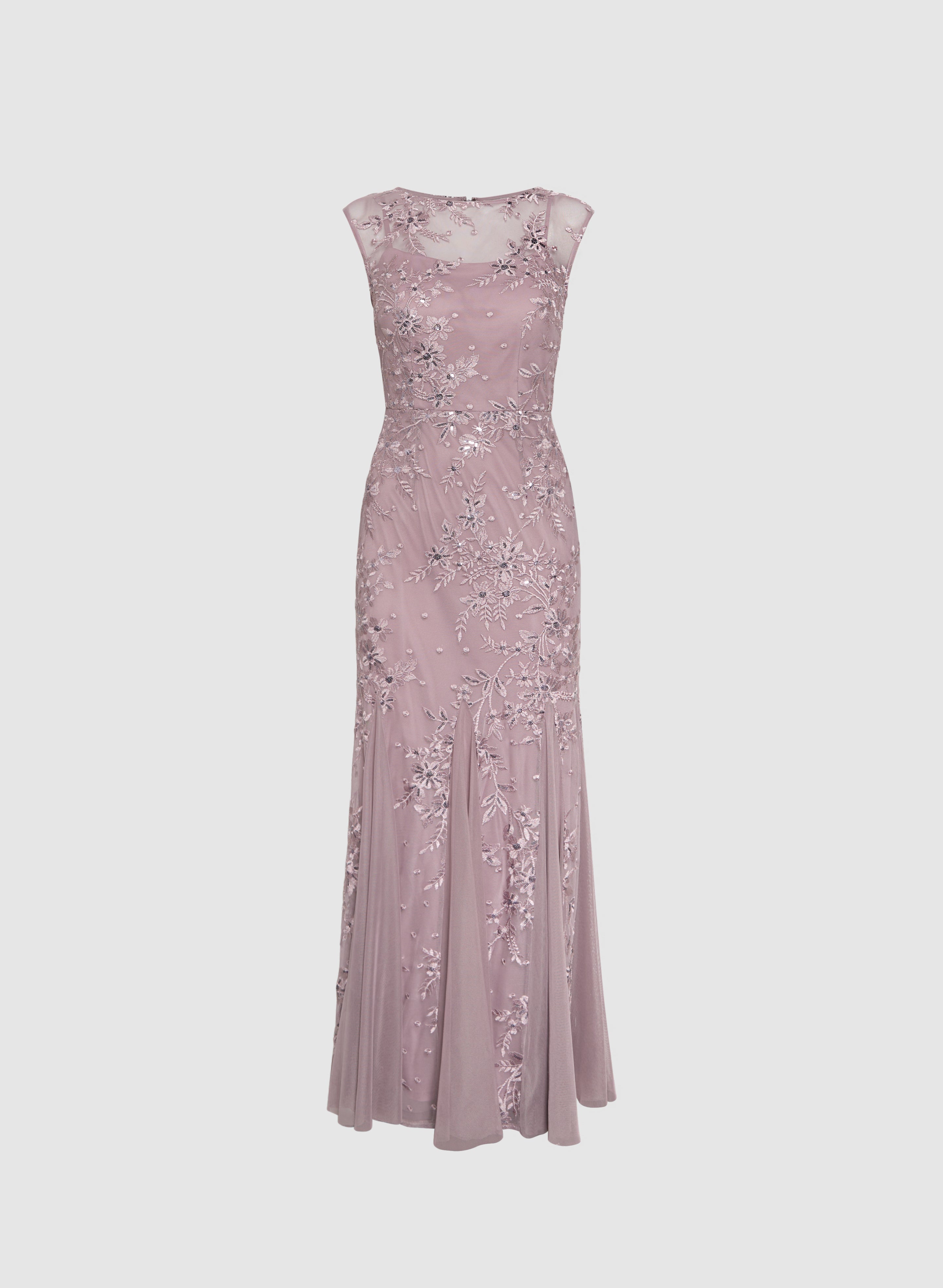 Elegant Embroidered Tulle Dress for Women - Perfect for Weddings, Parties & Special Occasions