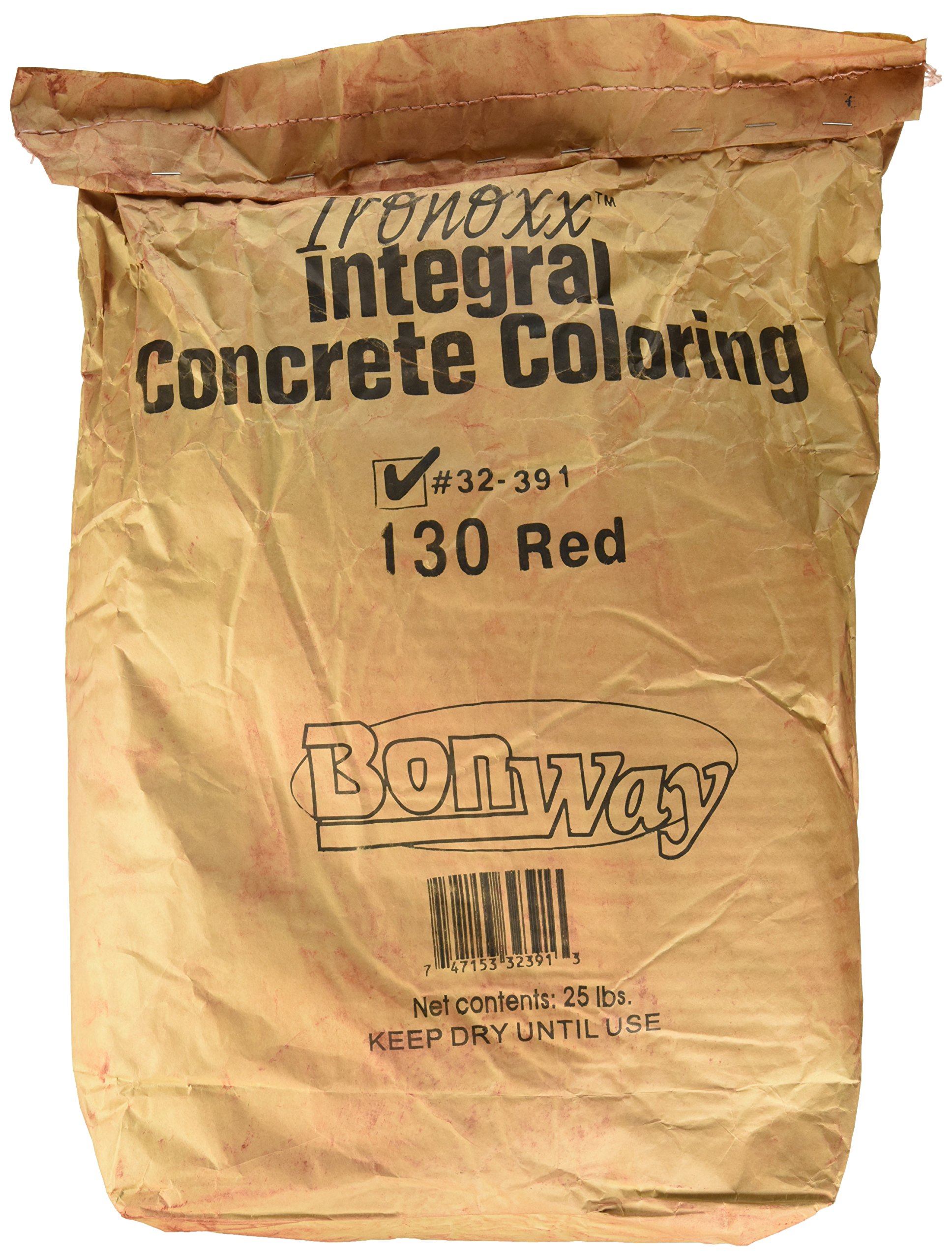 Bon Tool Ironoxx Integral Concrete Coloring 130 Red - 25 lb. Bag for Stamped, Stained, and Decorative Concrete Projects
