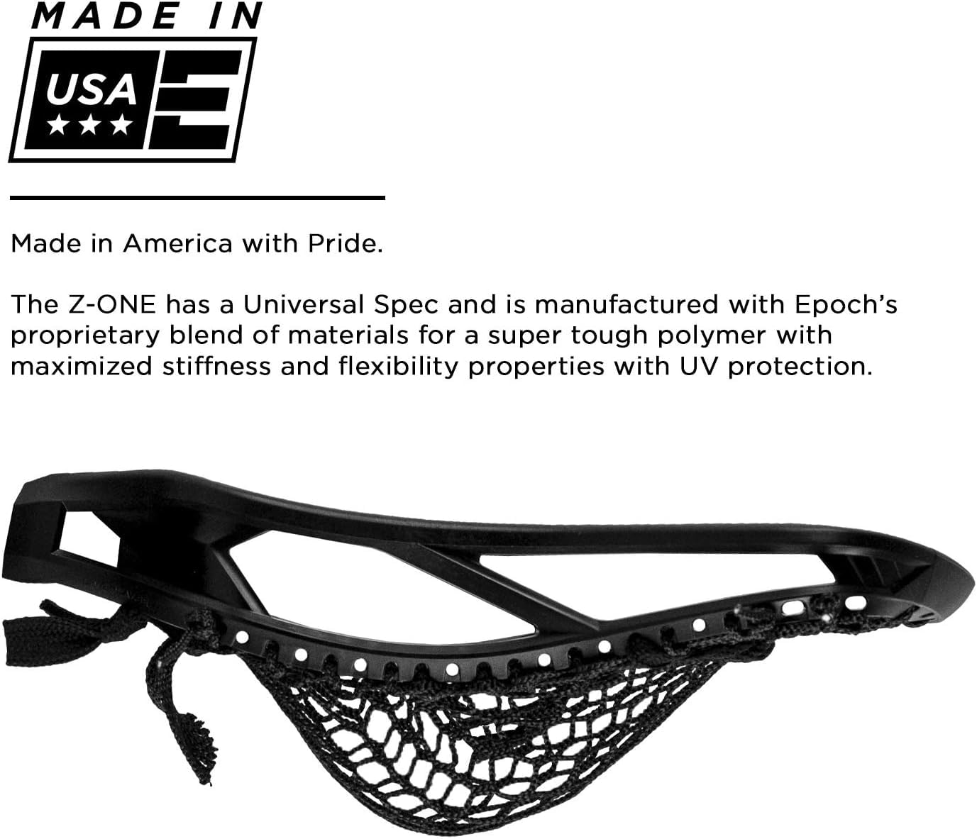 Epoch Strung Lacrosse Head Integra Z-One - High Performance Lacrosse Stick Head for Men & Women | Perfect for Offensive Players, Training & Competitive Games