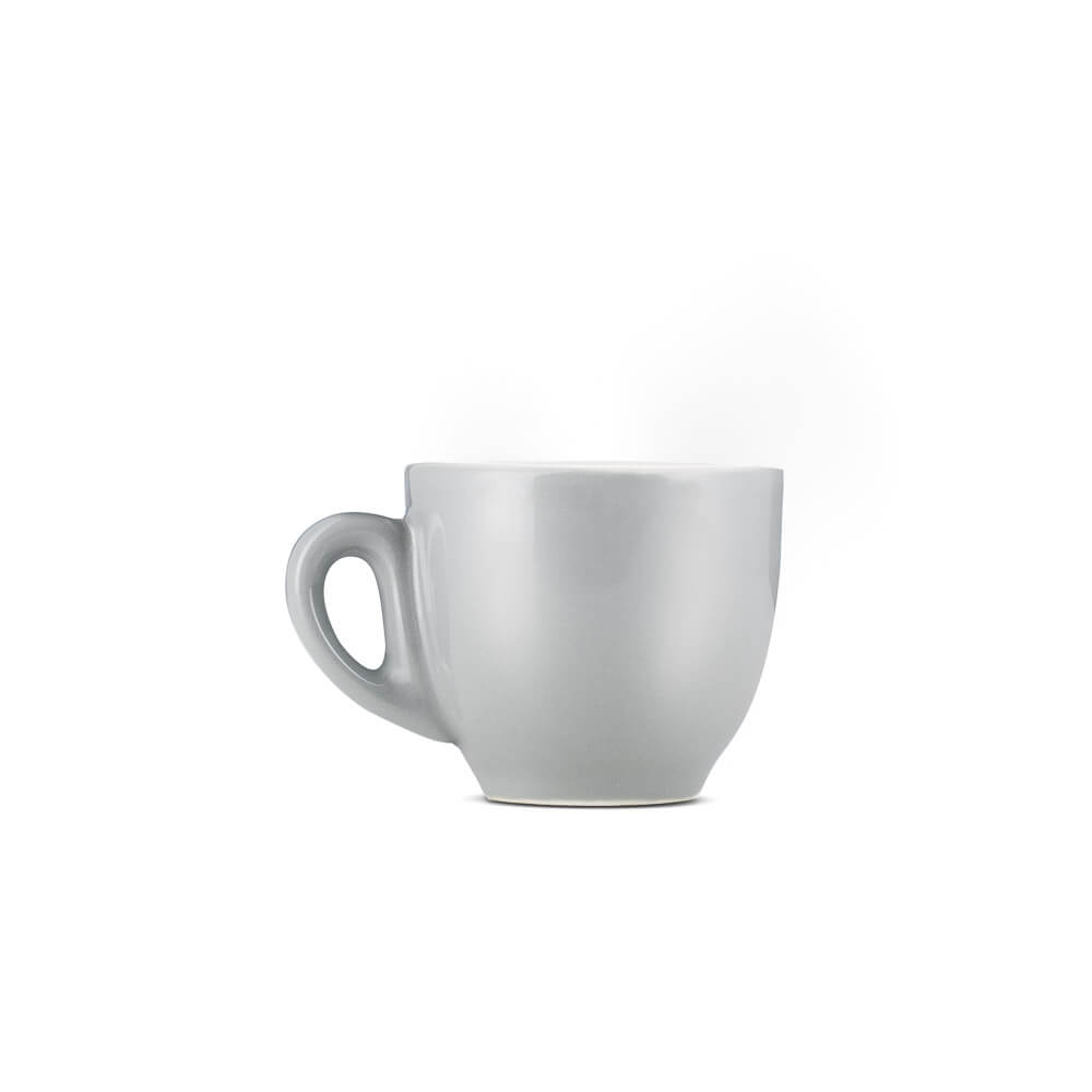 Premium Porcelain Espresso Cup & Saucer Set - 2oz (70ml) Gray - Perfect for Home Coffee Bar, Cafe, and Italian Espresso Lovers