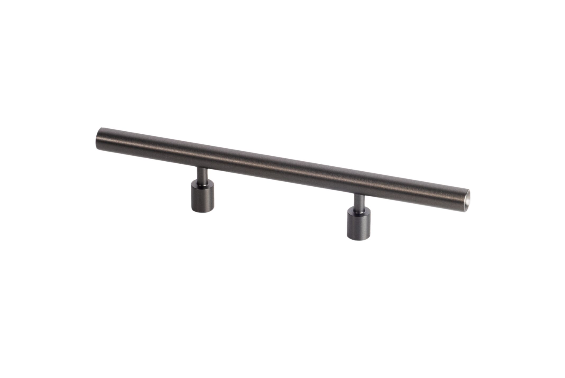 Lew's Premium Black Stainless Steel Cabinet Knobs and Drawer Pulls - Round Bar Series for Kitchen, Bathroom & Furniture Hardware (Set of 10) - Perfect for Modern Home Renovation and DIY Projects