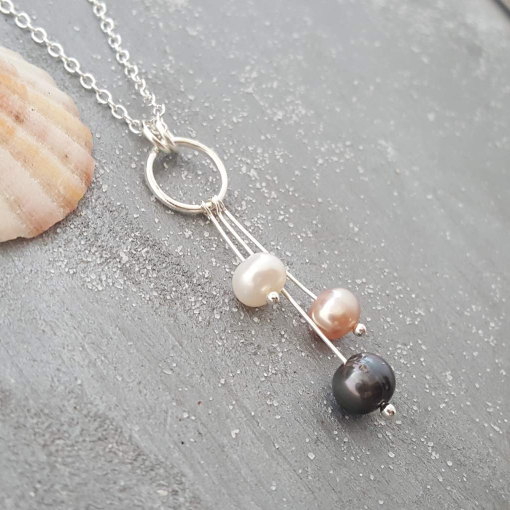 Handmade Hawaiian Pearl Necklace - June Birthstone Jewelry for Women | Beach Jewelry & Birthday Gift