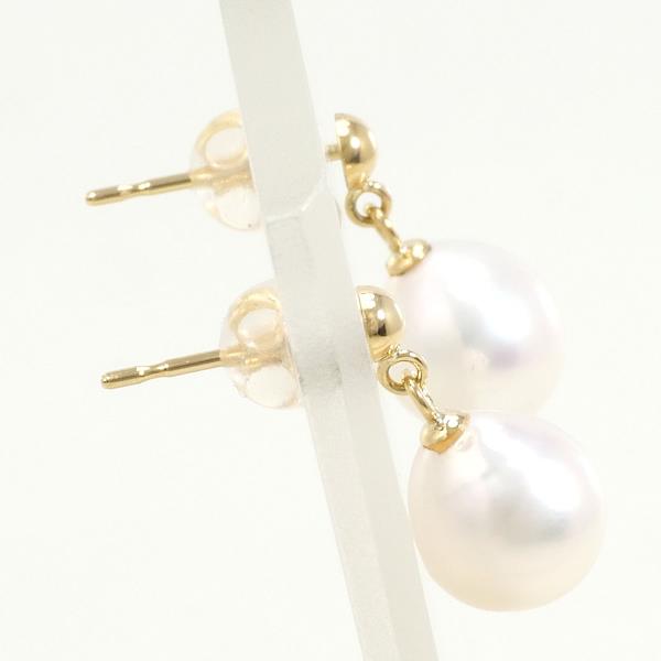 18K Yellow Gold Pearl Earrings for Women – Elegant & Timeless Pearl Jewelry – Perfect for Weddings, Parties & Special Occasions