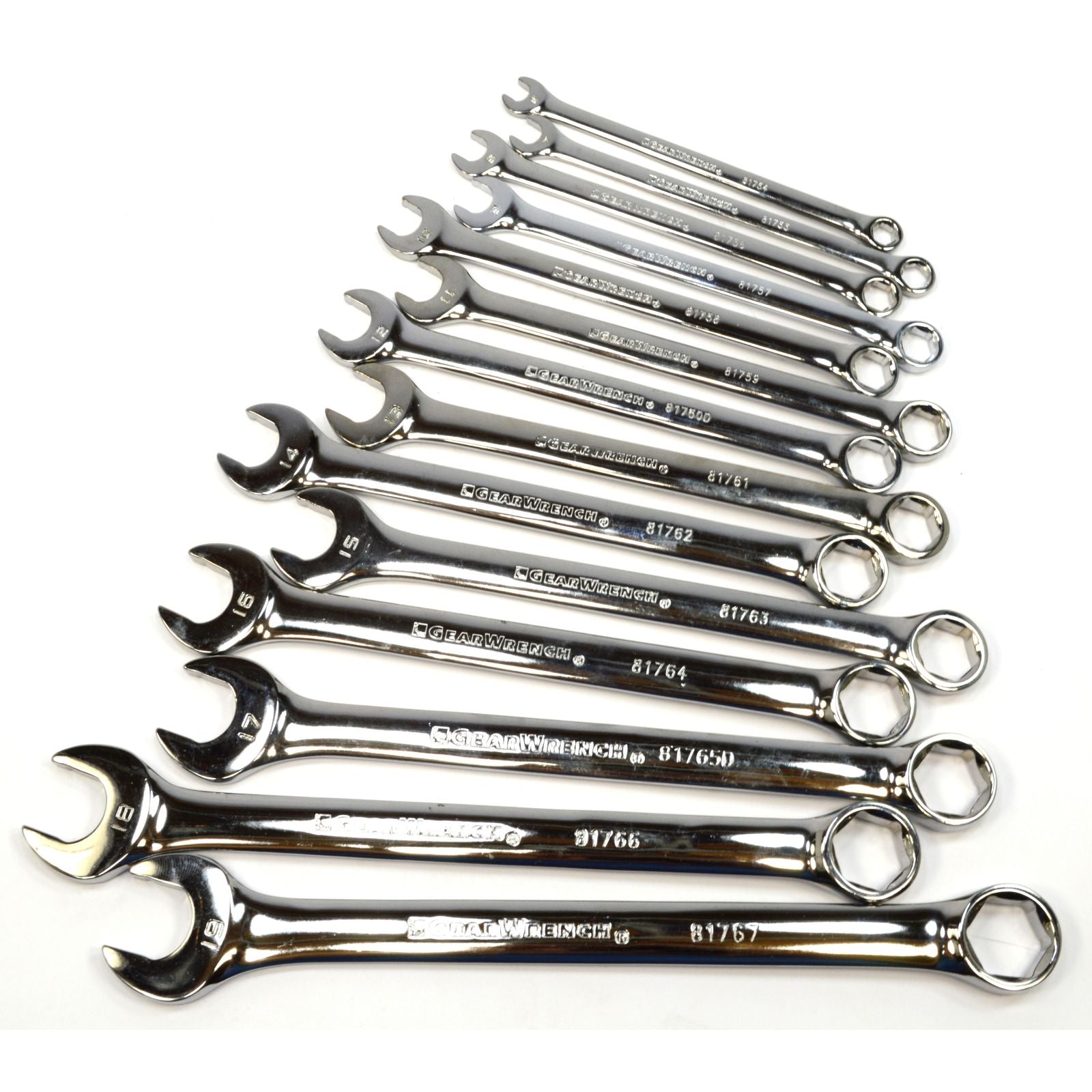 GEARWRENCH 14-Piece Metric Combination Wrench Set - 6-Point Full Polish Chrome Vanadium Steel - Perfect for Automotive Repair & DIY Mechanics