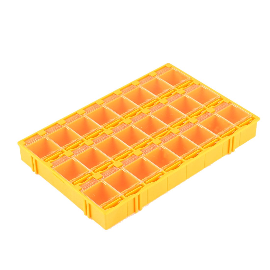 24-Compartment Plastic Tool Organizer - Electronic Components Storage Box with Adjustable Dividers | Perfect for DIY Projects, Home Repairs & Workshop Organization