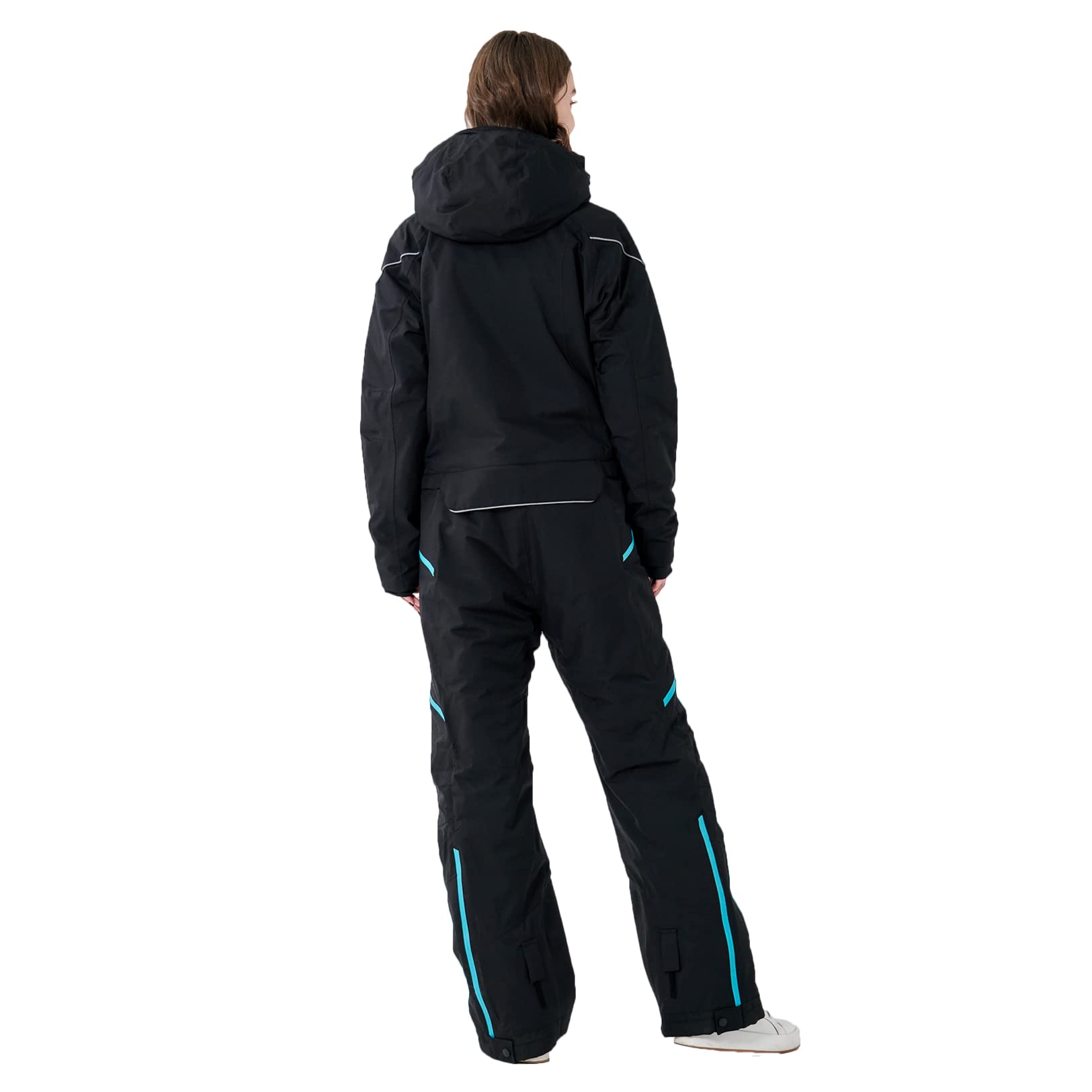 Women's Windproof Waterproof Ski Suit - Thermal Breathable Snow Jumpsuit with Detachable Hood for Skiing, Snowboarding & Winter Sports | Perfect for Ski Resorts, Snowy Adventures & Cold Weather Activities