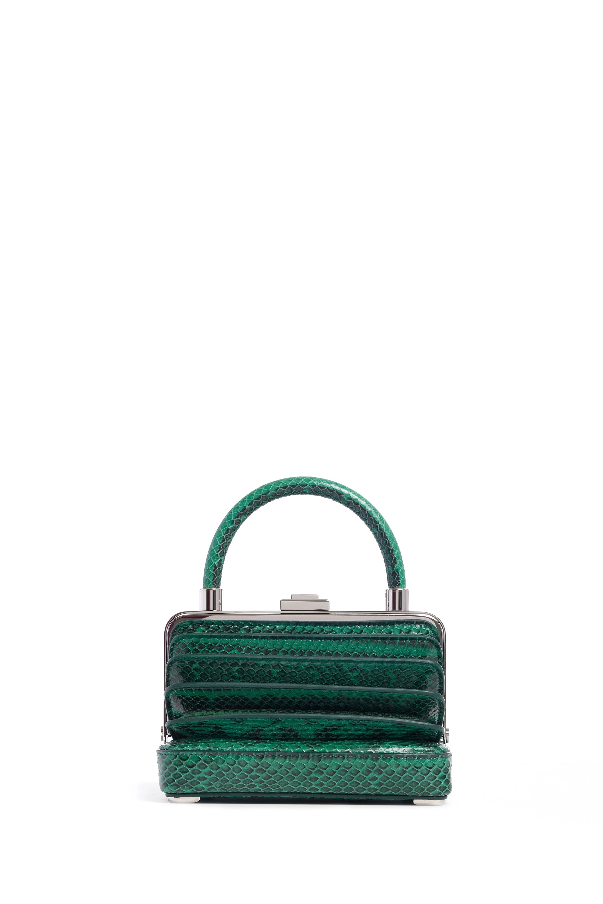 Stylish Small Diana Bag in Green Snakeskin - Perfect for Women's Everyday Use, Work, and Evening Out