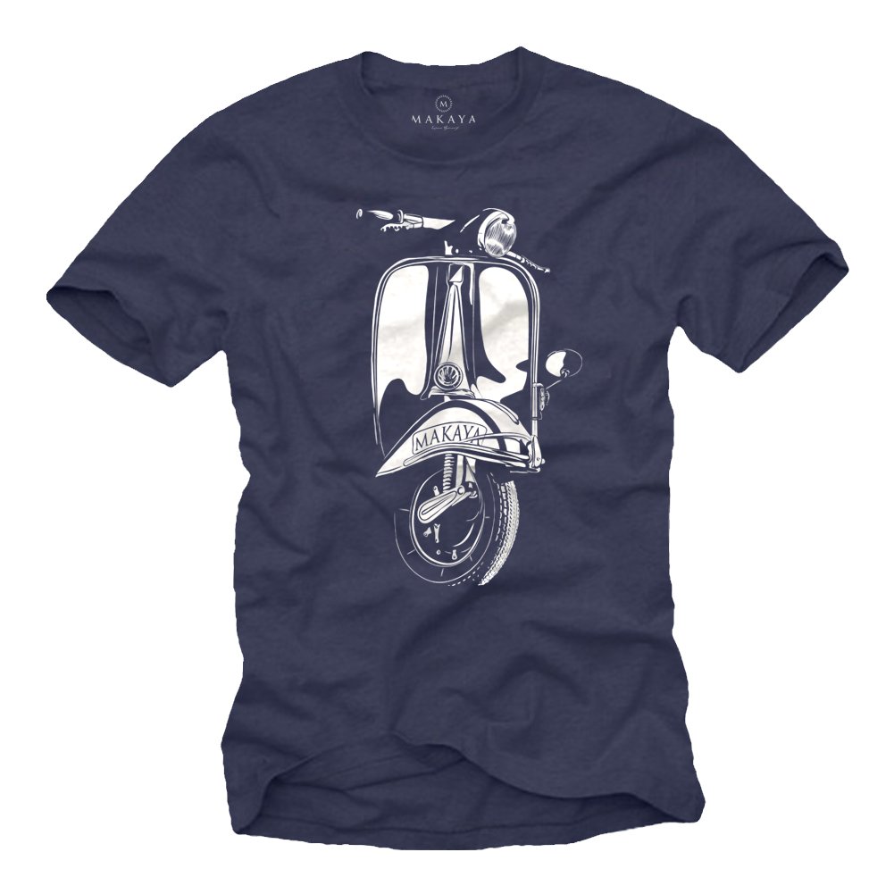 Vintage Motorcycle Scooter T-Shirt - Cool Retro Biker Gifts for Men - Perfect for Riding, Motorcycle Enthusiasts & Casual Wear