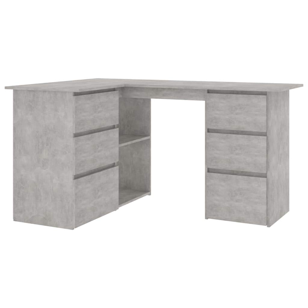 Industrial Style Home Office Desk with Drawers - 57.1