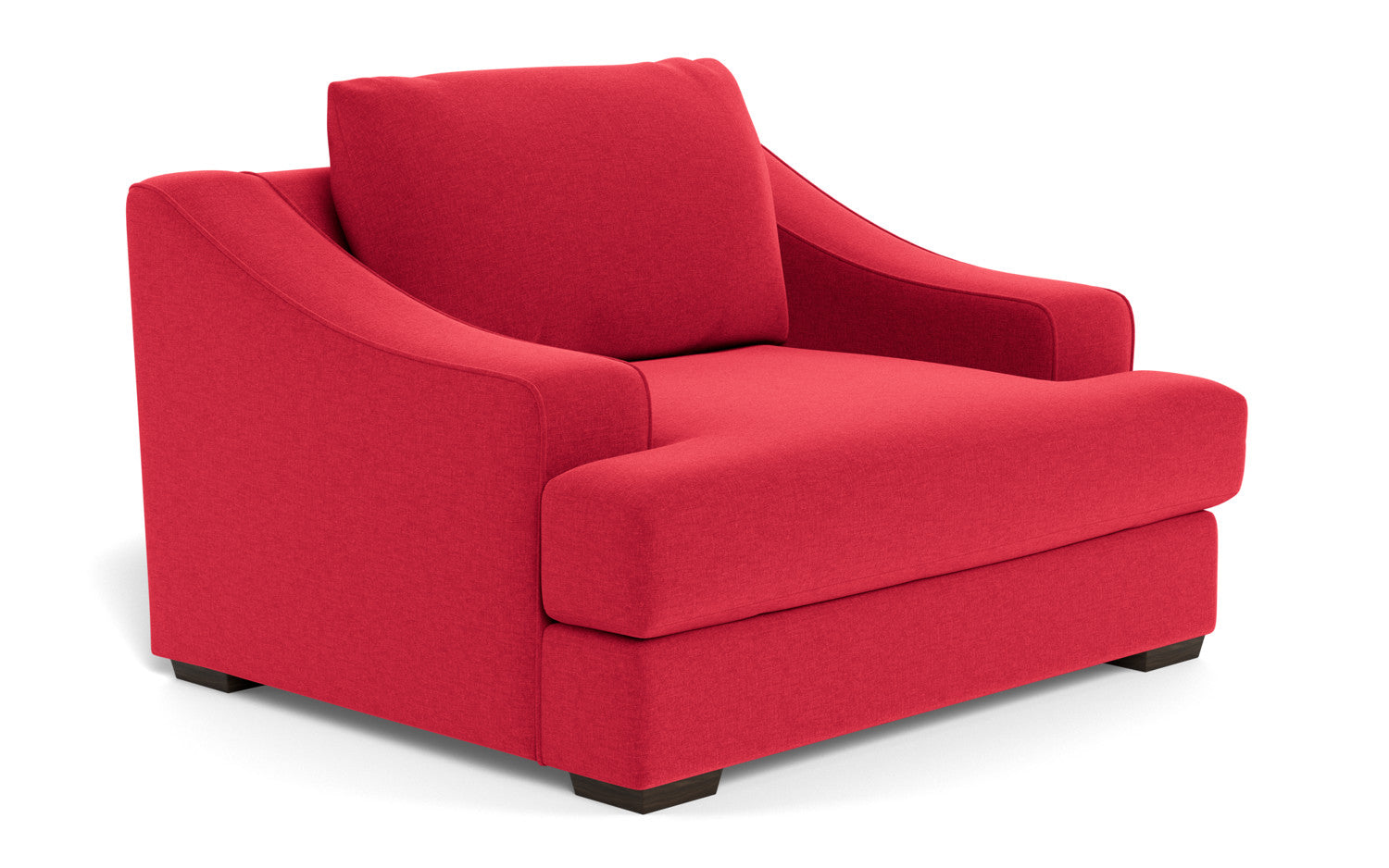 Austonian 56 Arm Chair - Modern Accent Chair with Upholstered Seat & Wooden Legs for Living Room, Bedroom, or Office - Comfortable Lounge Chair for Relaxing & Reading