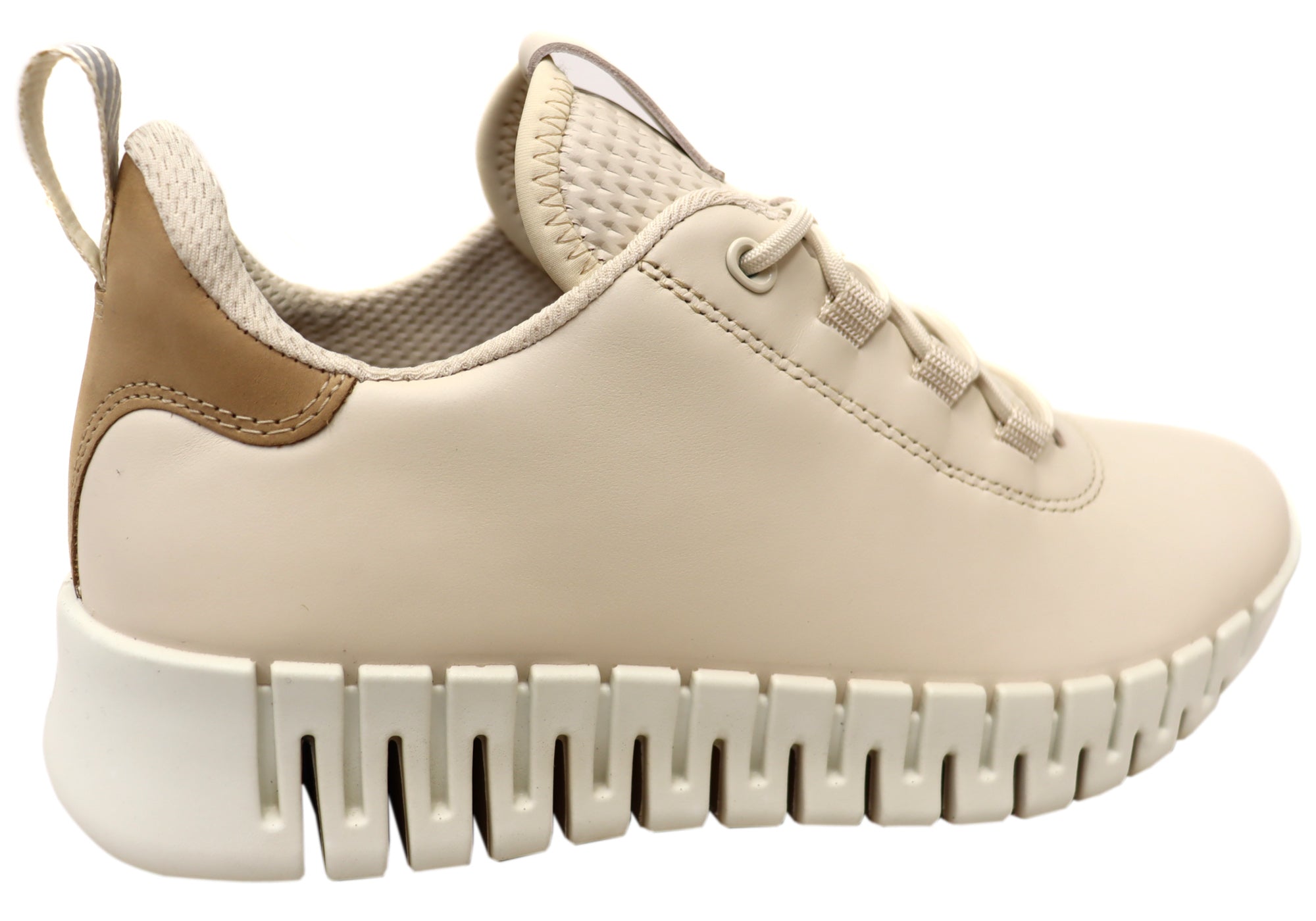 ECCO Women's Comfortable Leather Gruuv Sneakers - Stylish Casual Walking Shoes for Work, Travel & Everyday Wear