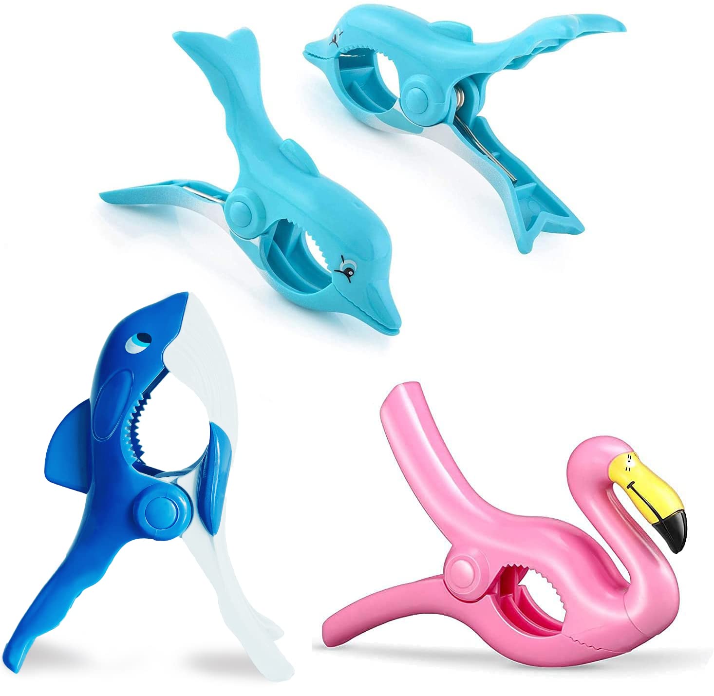 6PCS Fashionable Beach Towel Clips - Secure Towel Holders for Pool, Cruise & Outdoor Use - Durable Sand-Resistant Clips for Beach Chairs, Lounge Chairs & Fences - Perfect for Vacation, Swimming & Sunbathing