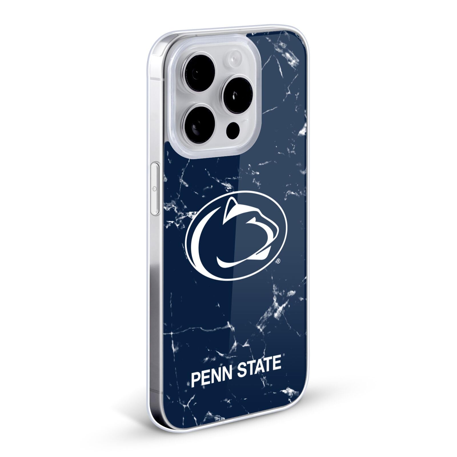Officially Licensed Pennsylvania State University PSU Marble Soft Gel Phone Case for Apple iPhone 11 Pro Max - Durable Protection with Stylish College Design, Perfect for Students, Alumni and Football Fans