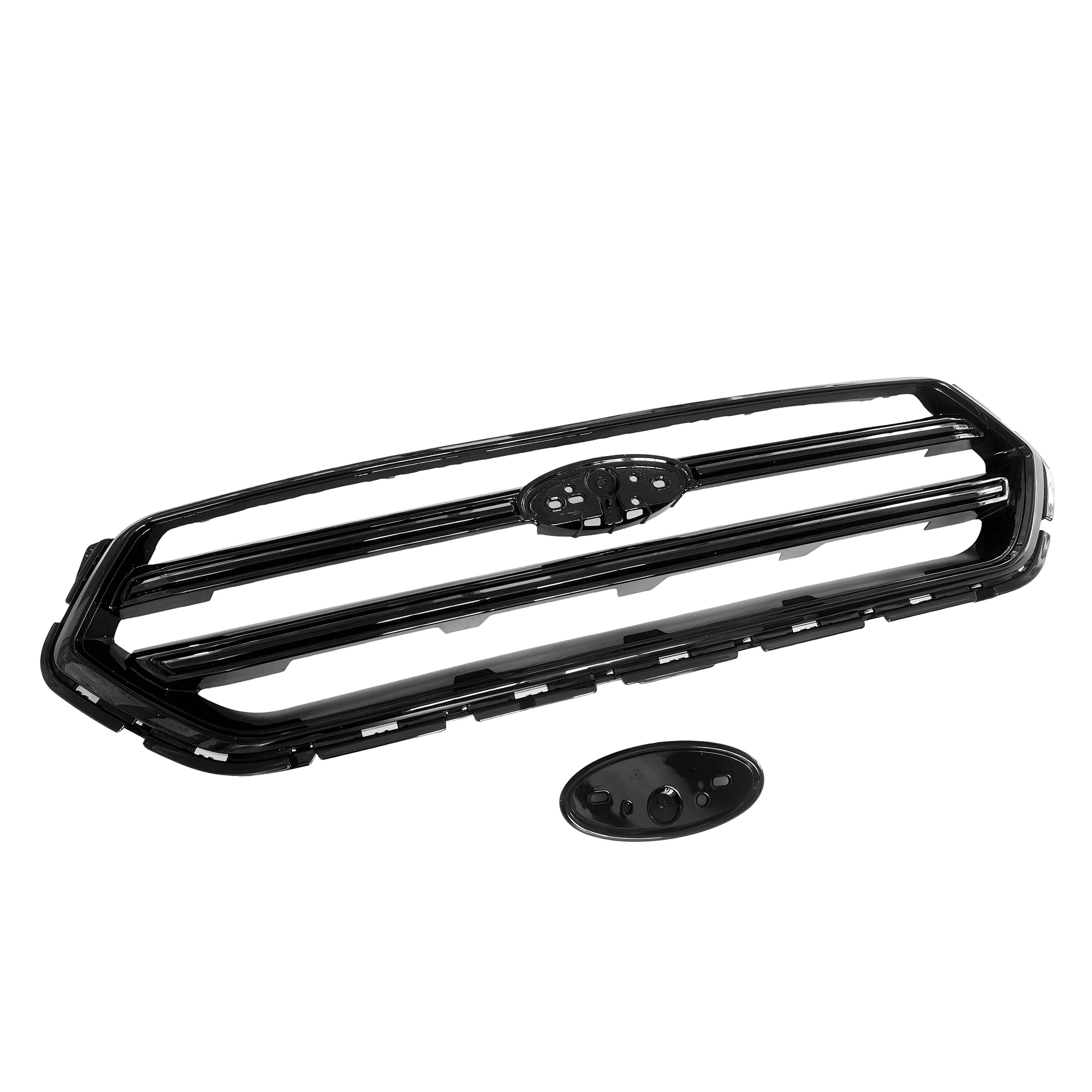 2017-2018-2019 Ford Escape Front Upper Bumper Grille - Glossy Black Replacement (Part #GJ5Z8200B) | Perfect for Off-Roading & Custom Car Upgrades