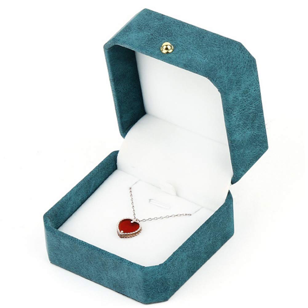 NuAngela PU Leather Jewelry Gift Box for Necklace & Bracelet - Elegant Display Case for Engagement, Wedding, Proposal, Mother's Day, Birthday, Thanksgiving & Christmas - Perfect for Gifting & Ceremonial Occasions