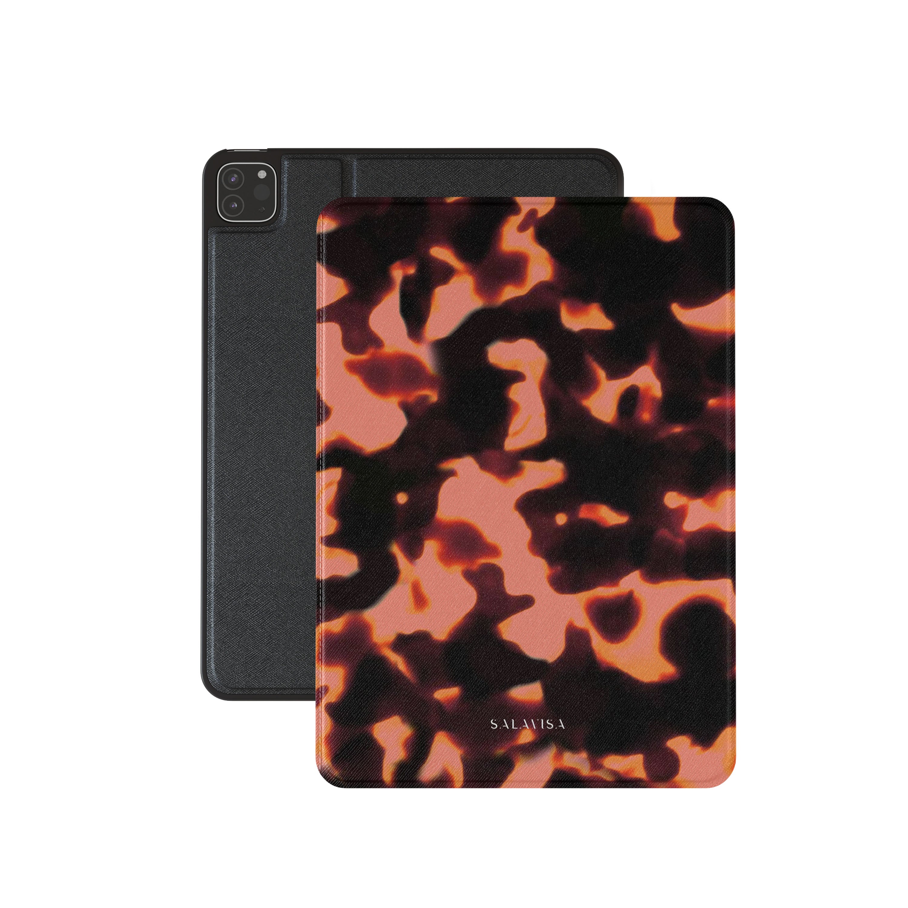 Durable Tortoise Red iPad Case with Shockproof Protection - Slim Fit for iPad 7th/8th Gen & iPad Air 3 - Perfect for Work, Travel & School Use