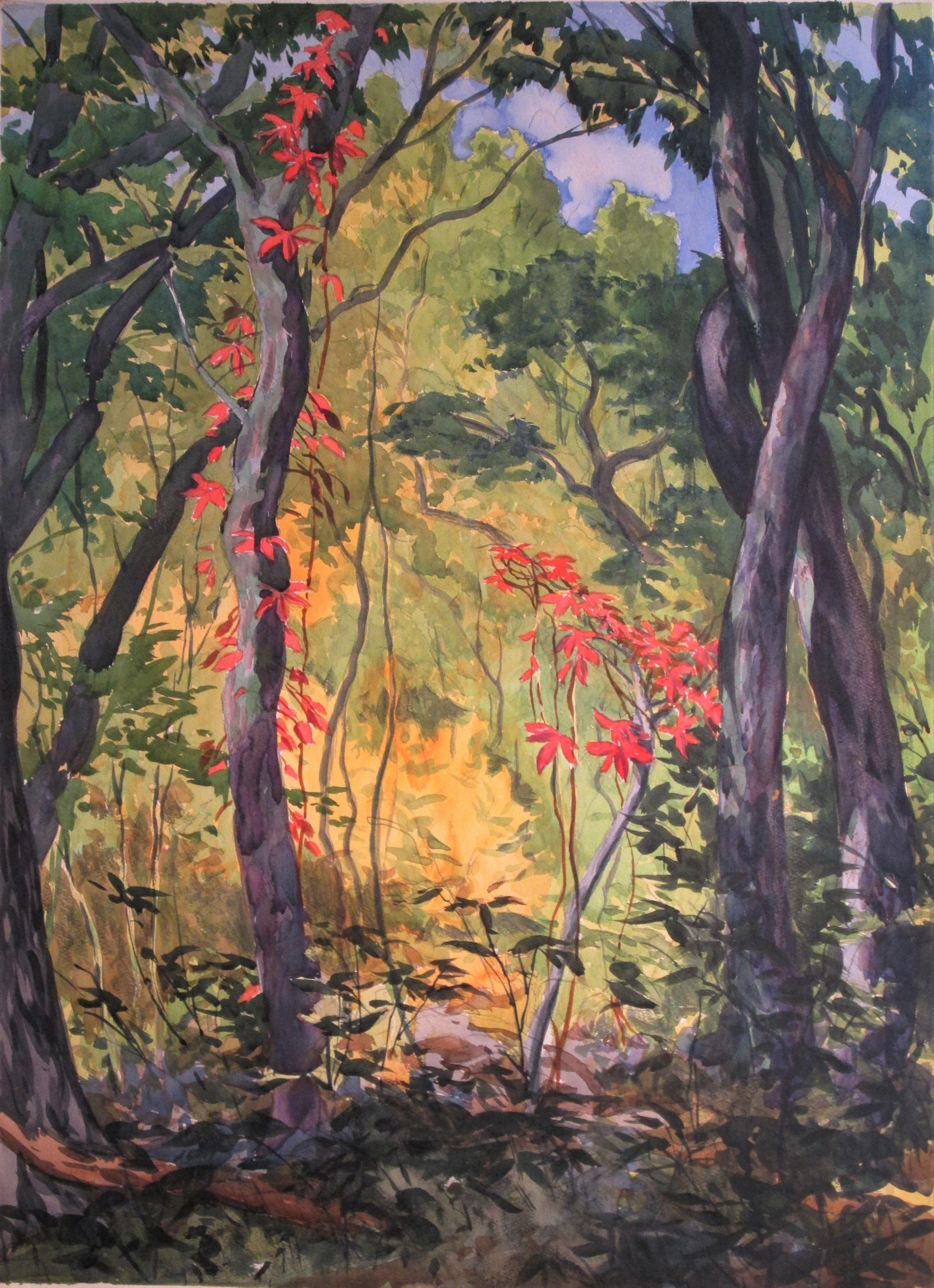 Richard Estell: Red Leaves - Beautiful Autumn Decor for Home & Office | Perfect for Fall Season, Thanksgiving, and Holiday Decorations