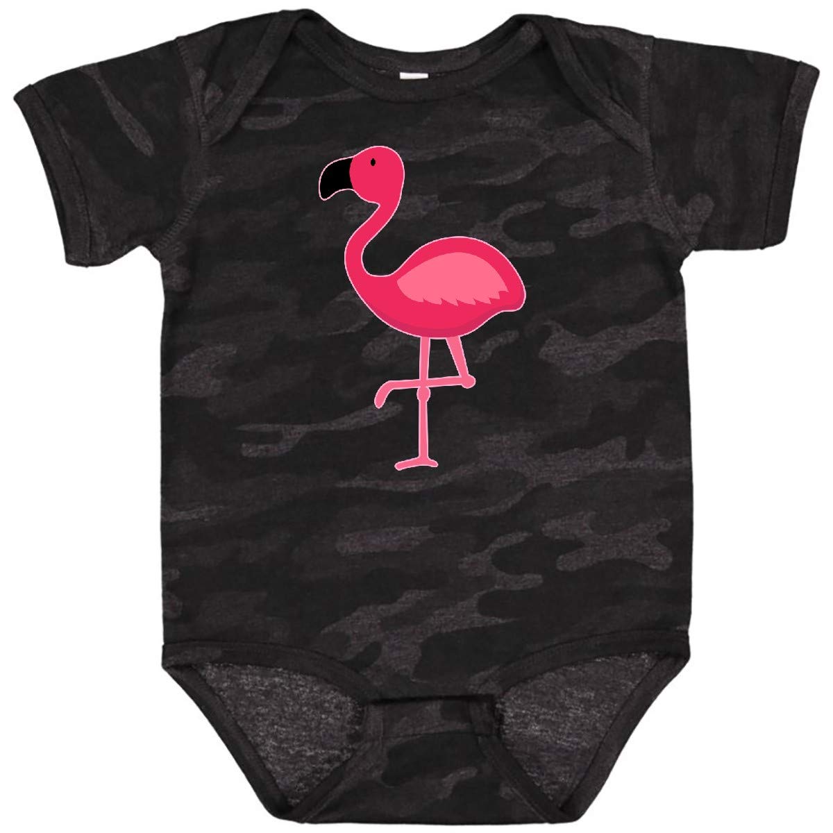 Inktastic Pink Flamingo Baby Bodysuit - Cute Flamingo Print Onesie for Newborns & Infants - Soft Cotton Baby Romper for Girls & Boys - Perfect for Playtime, Photo Shoots & Gifts