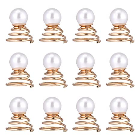 Bartosi Pearl Hair Pins - Gold Wedding Hair Clips for Women & Girls - Elegant Bridal Hair Accessories - Pack of 5 Decorative Barrettes - Perfect for Weddings, Prom, Parties & Special Occasions