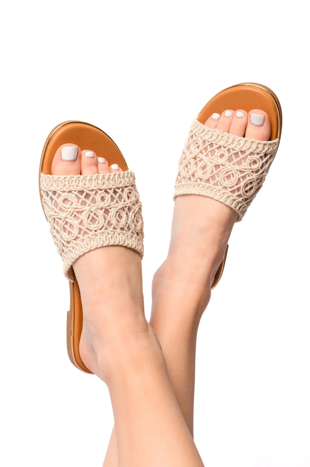 Hey Beach Sandals in Natural - Comfortable Women's Flip Flops for Summer, Vacation, and Outdoor Activities