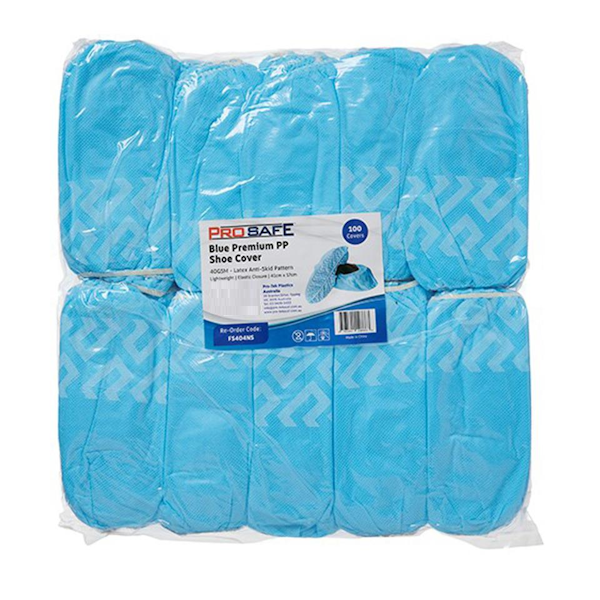 ProSafe Premium Blue PP Shoe Covers | 40gsm Polypropylene Non-Slip Disposable Shoe Protectors for Medical, Industrial & Home Use