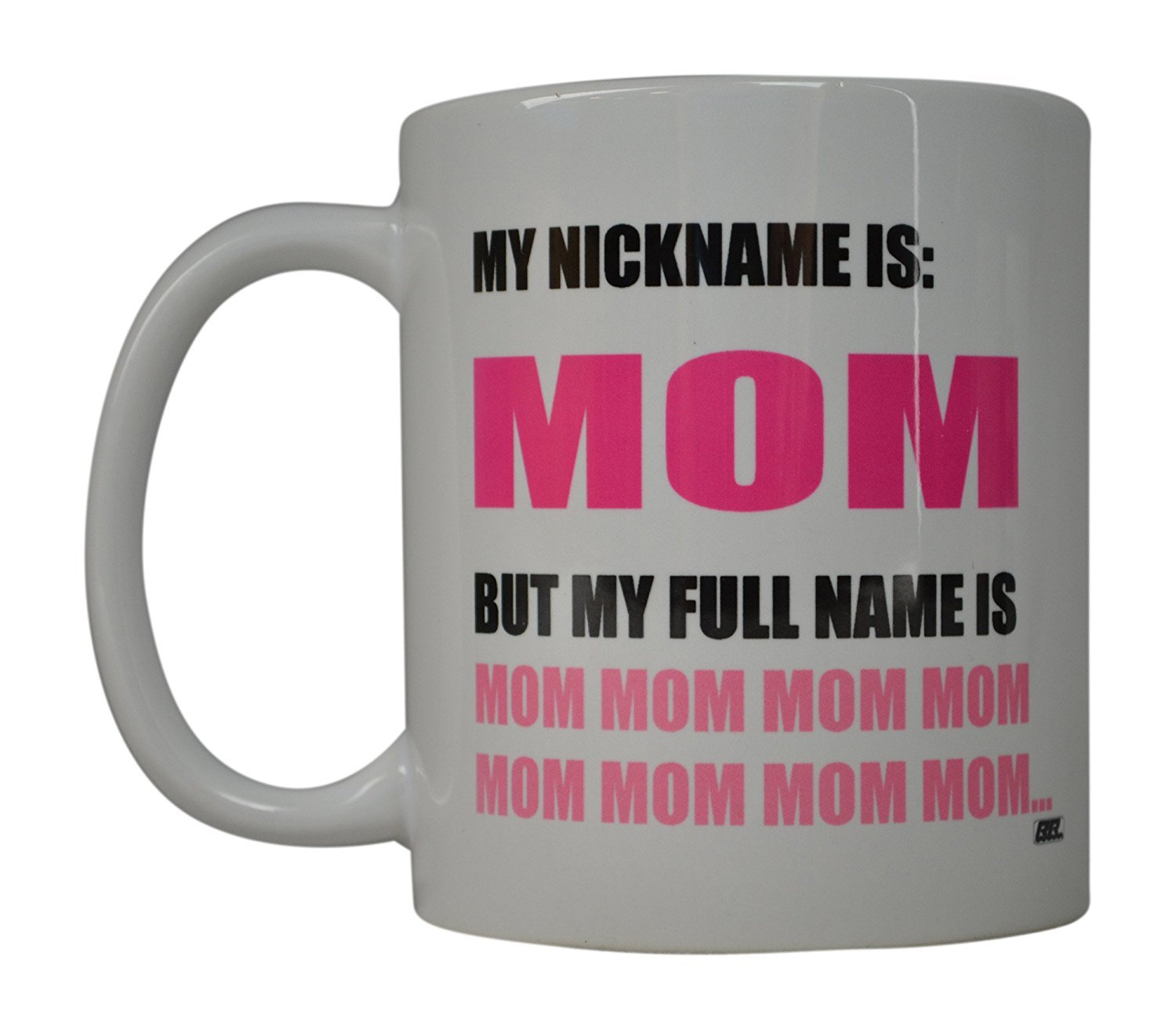 Rogue River Tactical Funny Mom Coffee Mug Gift Set - Best Mother's Day Present for Wife & Parents - Novelty Tea Cup with Humorous Design - Perfect for Home, Office & Special Occasions
