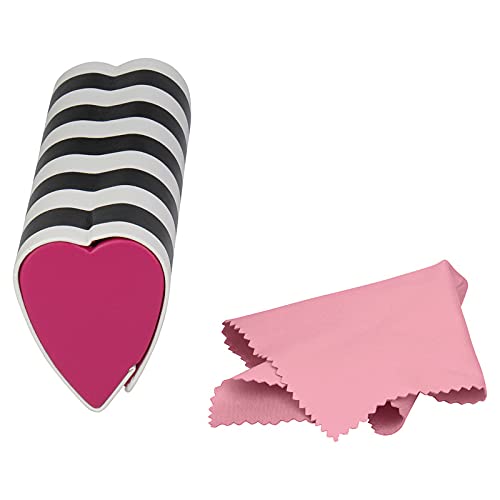 Heart-Shaped Eyeglass Case with Magnetic Closure - Protective Glasses Holder for Eyeglasses & Sunglasses | Perfect for Travel, Work, and Everyday Use