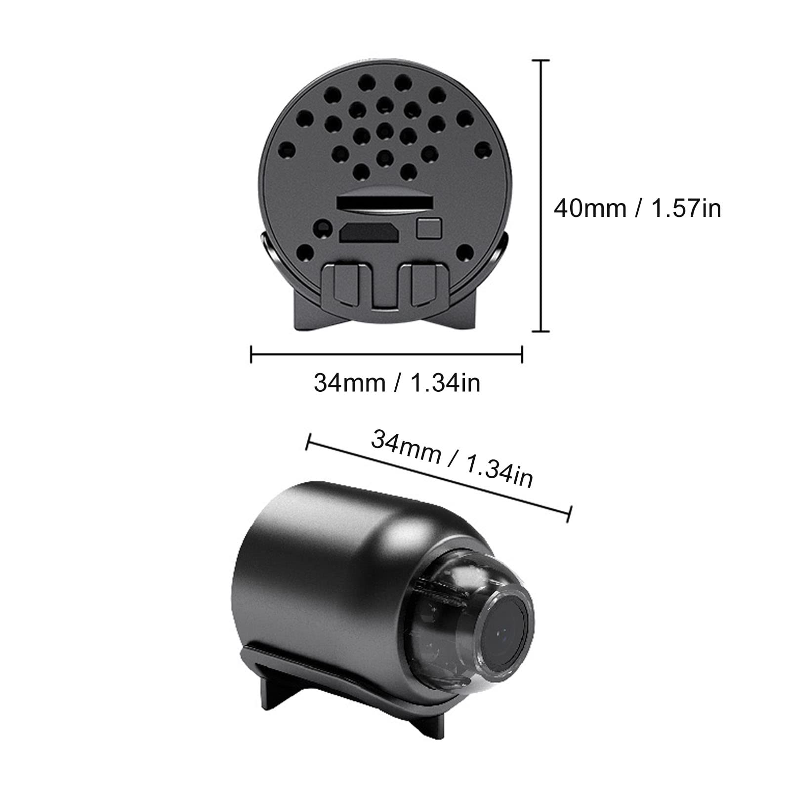 SEAFRONT 1080P HD Indoor WiFi Security Camera with 140° Wide Angle, Motion Detection, Night Vision & Two-Way Audio - Wireless Smart Home Camera for Baby Monitor, Pet Monitoring, Office & Room Security